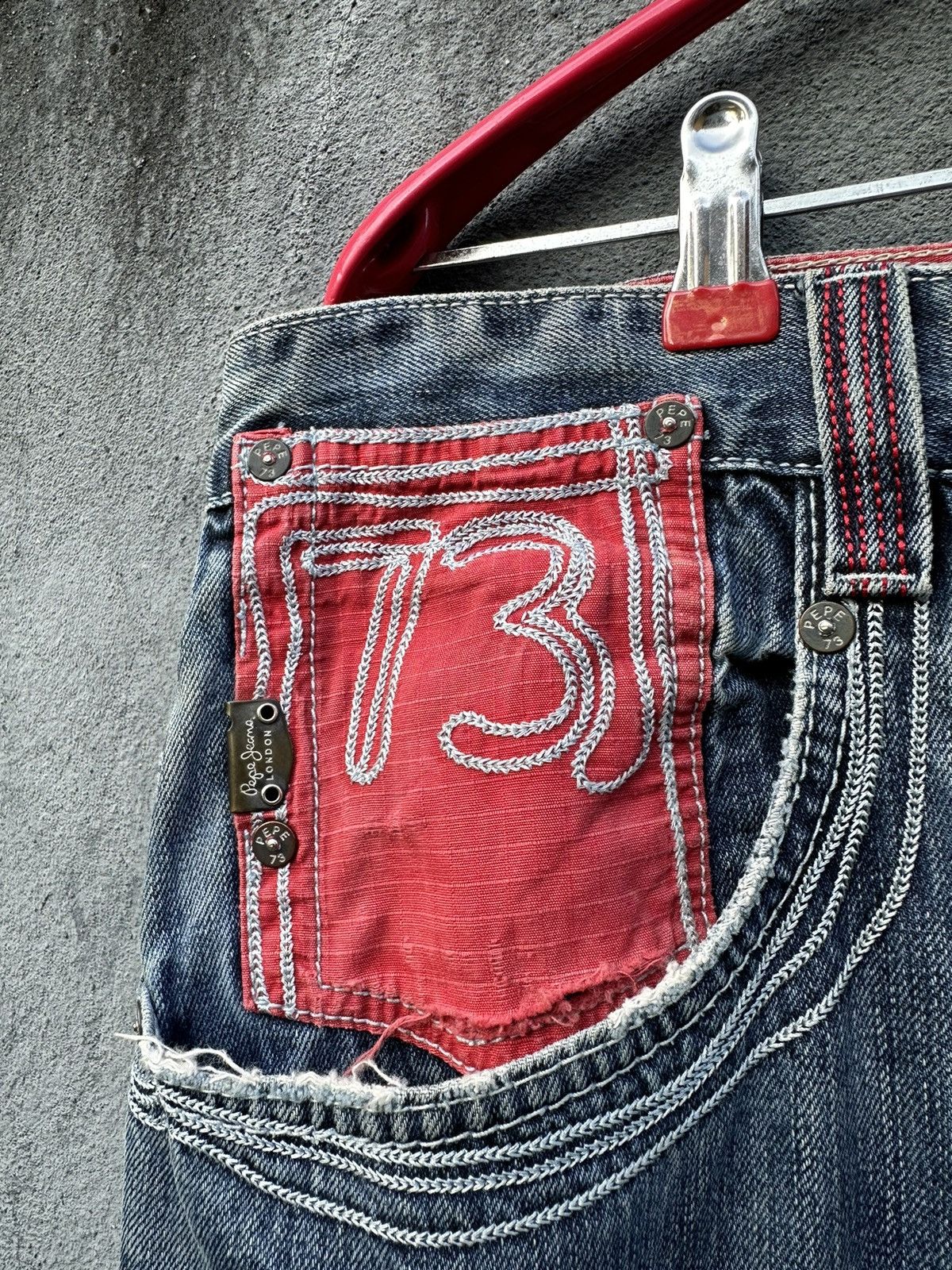 Pepe Jeans 👹Vintage Pepe Jeans London Y2k Baggy Jeans Size US 36 / EU 52 - 10 Thumbnail