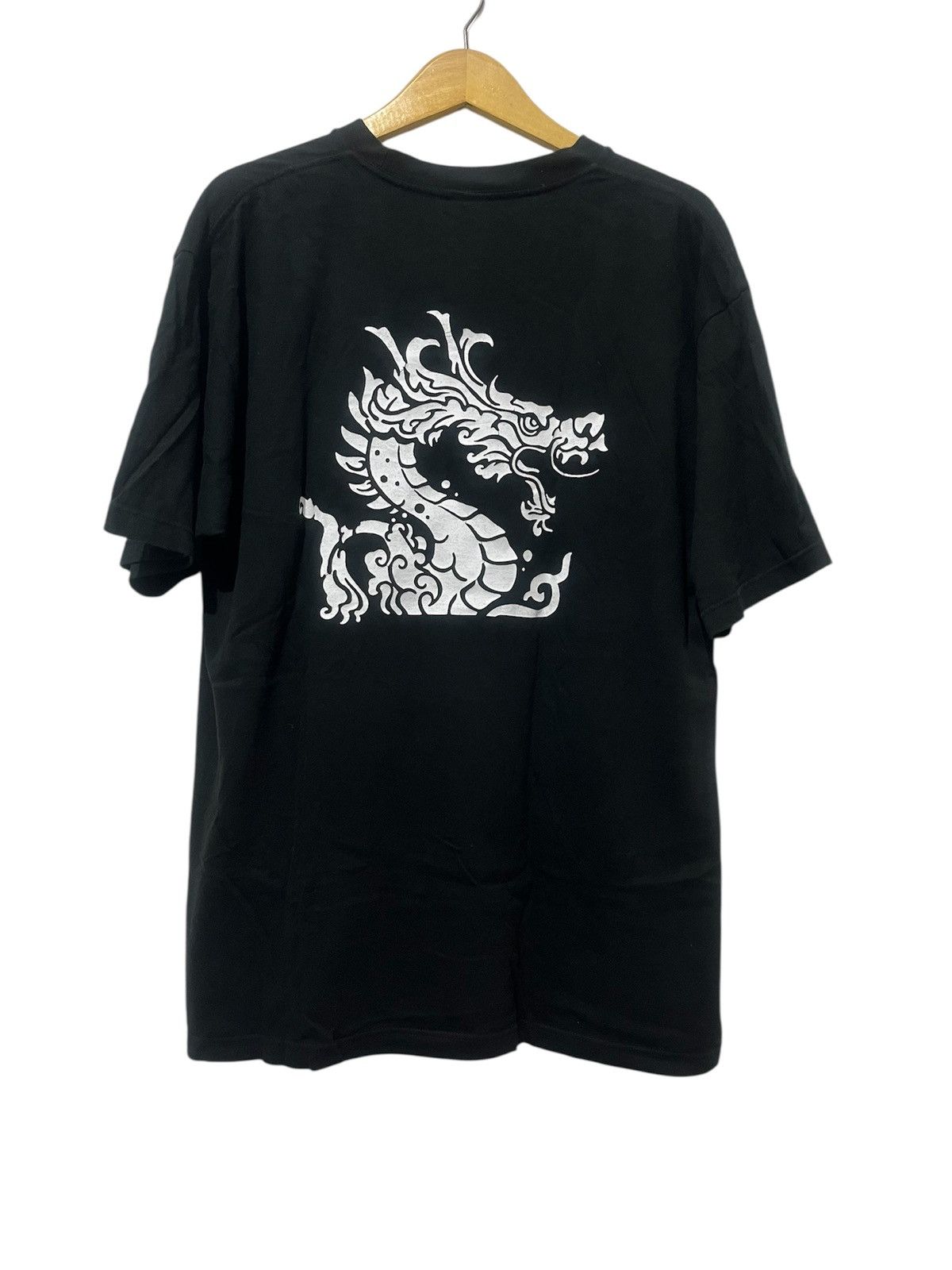 Japanese Brand Printstar Tokyo Sky People Big Logo Dragon Black T-Shirt Size US XXL / EU 58 / 5 - 1 Thumbnail