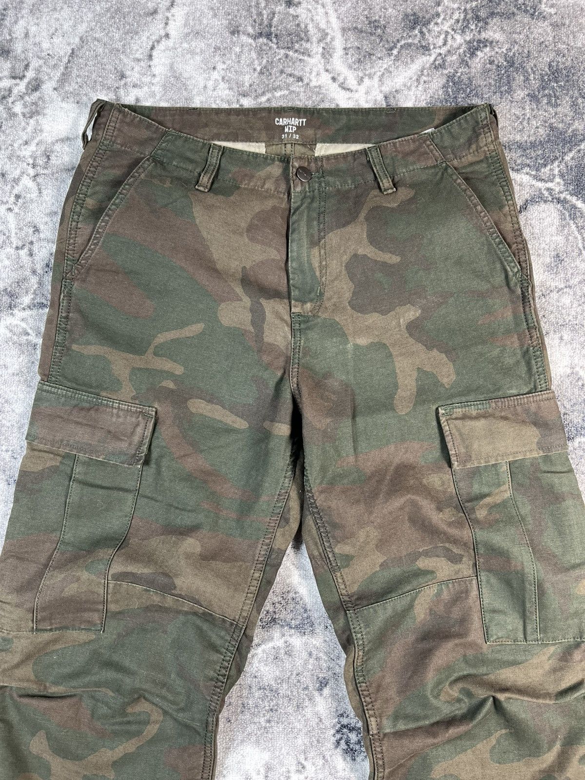 Carhartt Carhartt WIP Camo Cargo Pants Military 31x32 Fit M Size US 31 - 4 Thumbnail