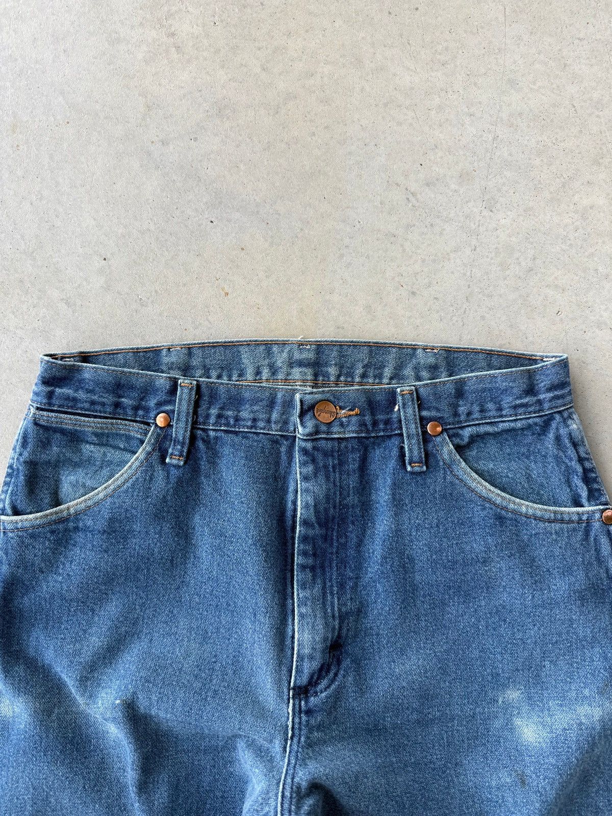 Vintage Vintage 90s Wrangler Denim Straight Leg Jeans Size US 32 / EU 48 - 3 Thumbnail