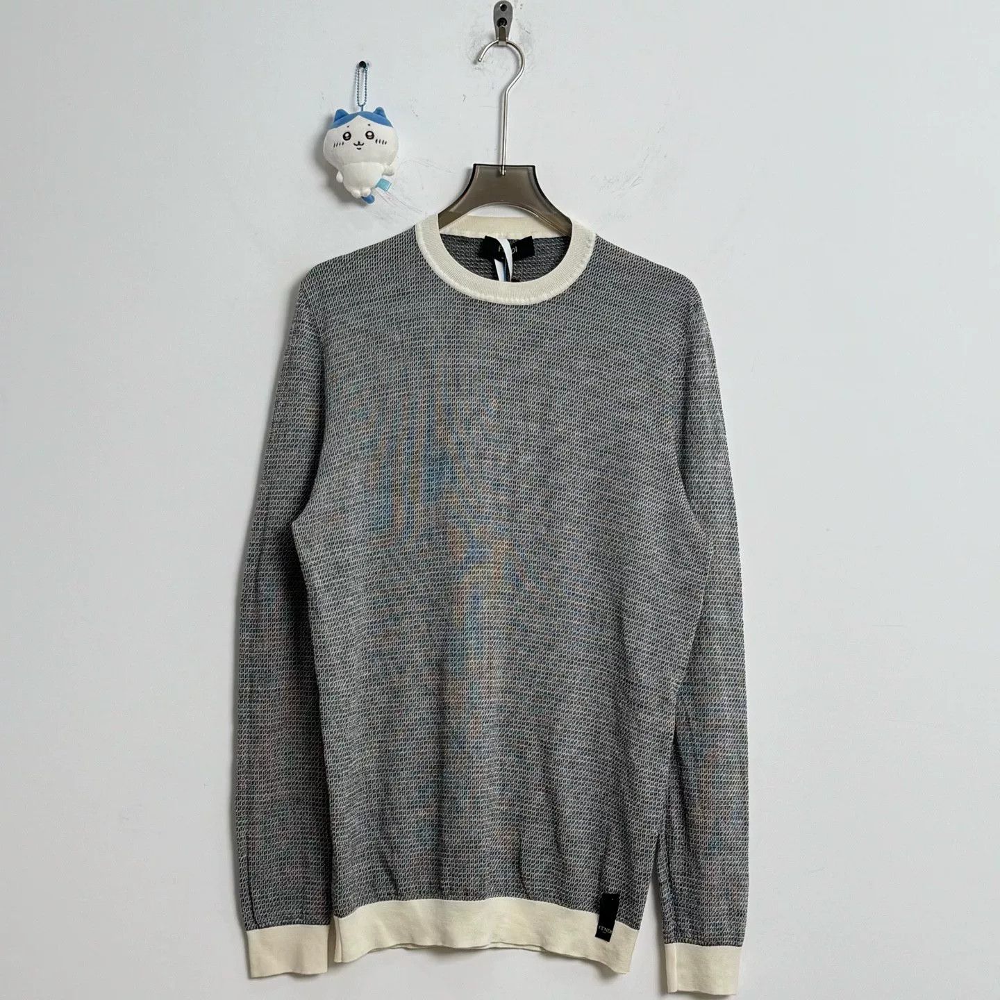 Fendi Fendi Logo Knit Wool Sweater 54 Size Size US L / EU 52-54 / 3 - 1 Thumbnail