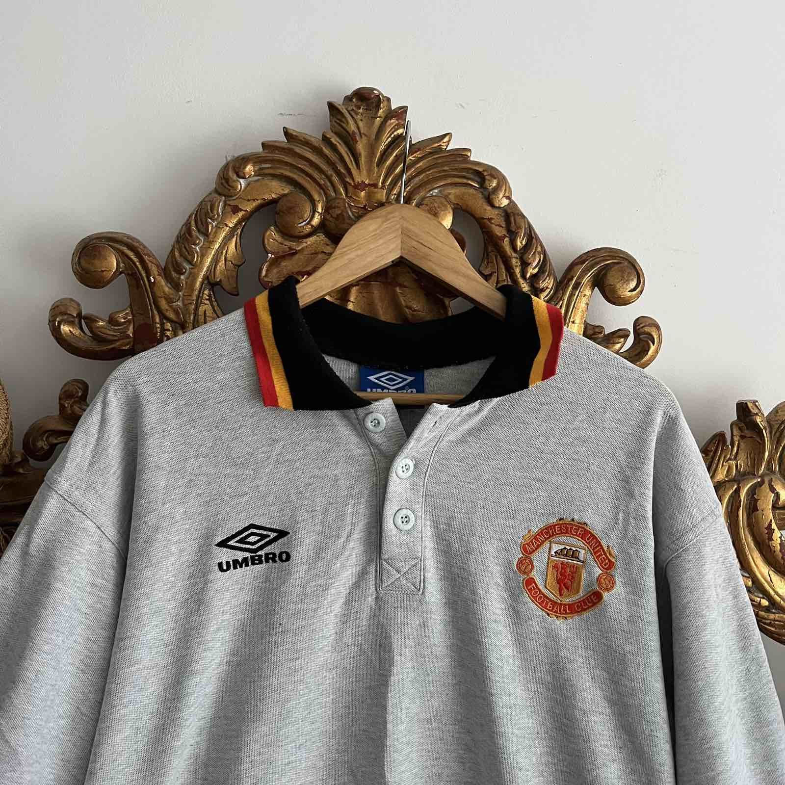 Umbro VTG Umbro Manchester United 90’s cotton polo t-shirt Sz XL Size US XL / EU 56 / 4 - 2 Thumbnail