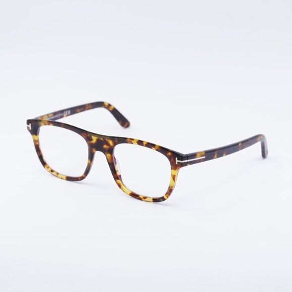Tom Ford Tom Ford FT5939-B 053 Eyeglasses Havana 52mm Square Frame Size ONE SIZE - 8 Thumbnail