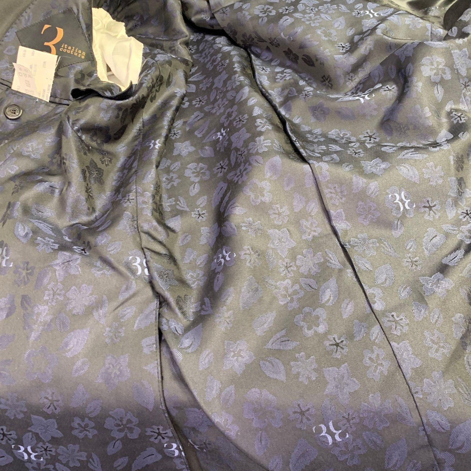 Billionaire Couture Size 38 Black Cotton Silk Shawl Collar Sport Coat Size 38R - 7 Thumbnail