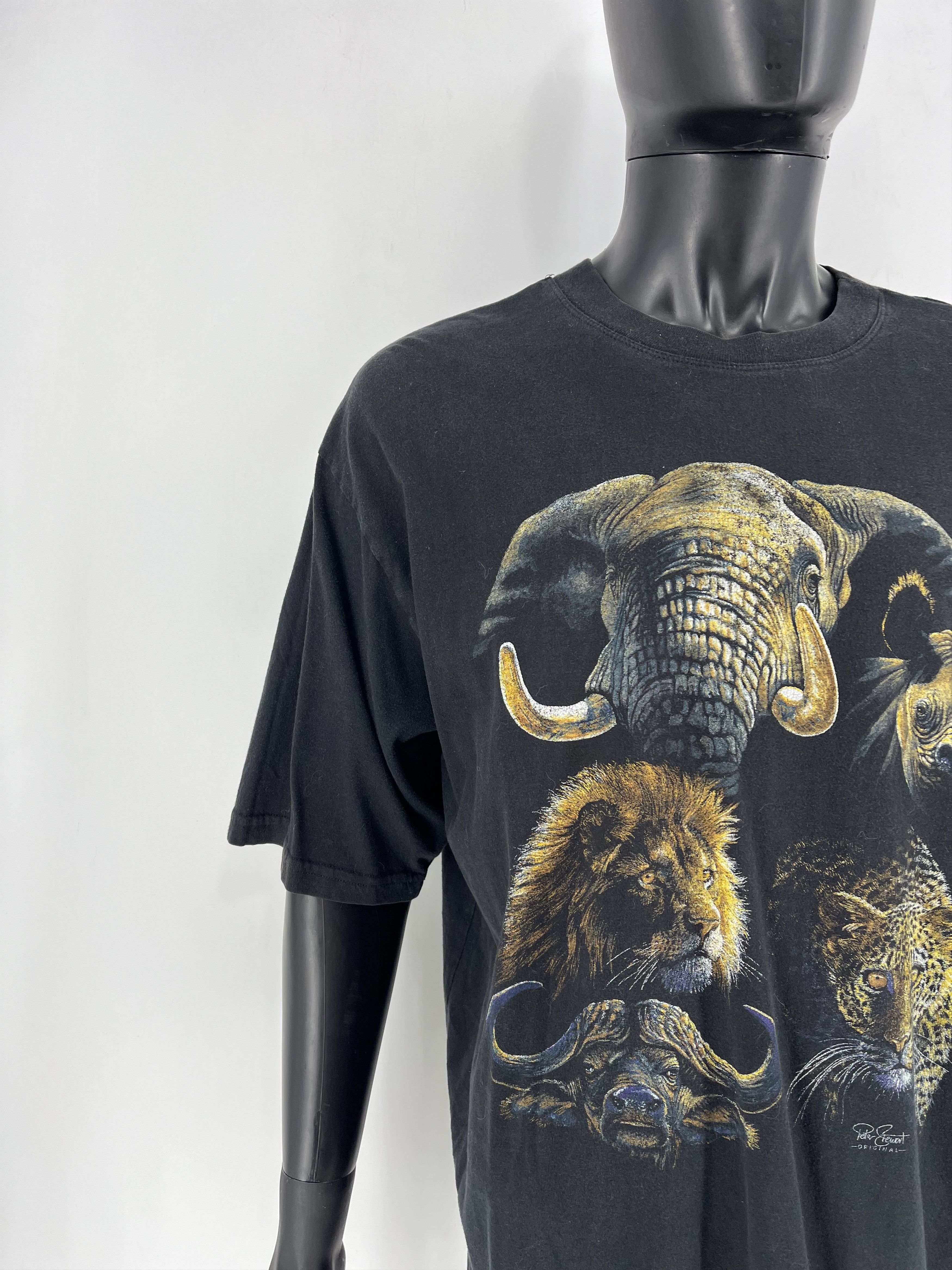 Vintage 90's African Wildlife Animals Everything Ethnic Peter Stewar Size US XL / EU 56 / 4 - 6 Thumbnail