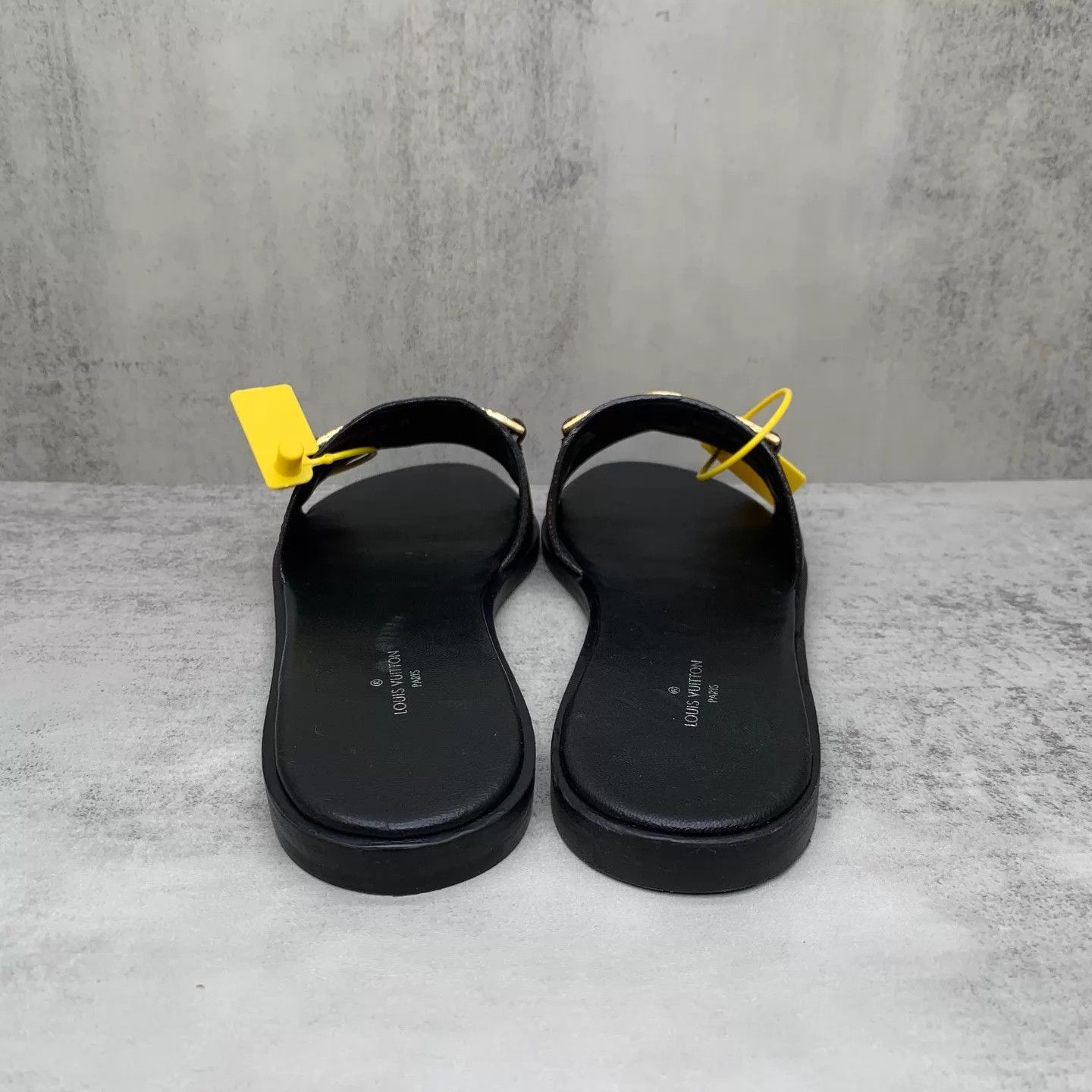 Louis Vuitton LV Monogram Gold Buckle Flat Slipper Women's EU37 98New Size US 6.5 / IT 36.5 - 5 Thumbnail