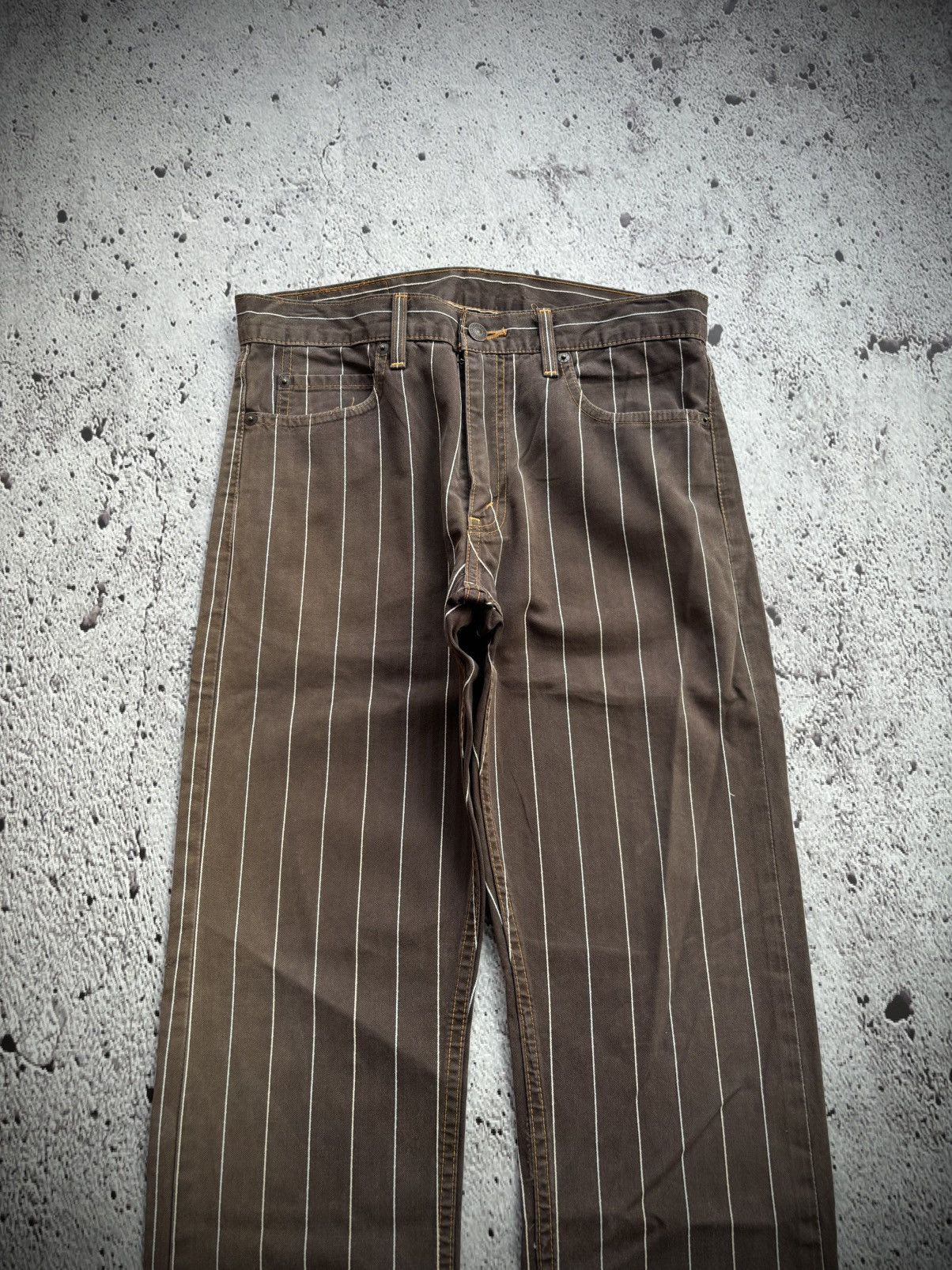 Levi's Vintage Clothing Vintage Levis 505-69 Japanese stripe jeans Size US 30 / EU 46 - 3 Thumbnail