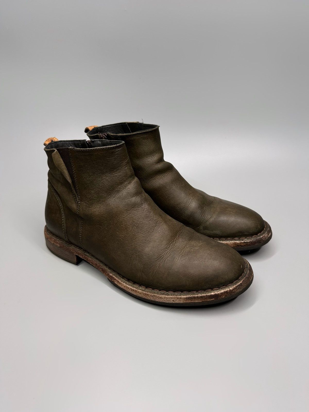 Guidi × MoMA MoMa Leather Zip Boots style Rick Owens Rare Size US 5.5 / EU 38 - 3 Thumbnail