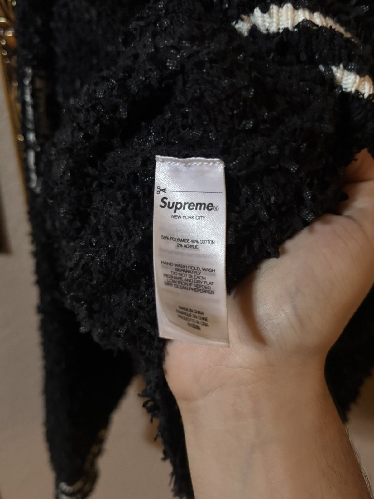 Supreme SS25 Supreme Textured Arc Sweater Size US L / EU 52-54 / 3 - 6 Thumbnail