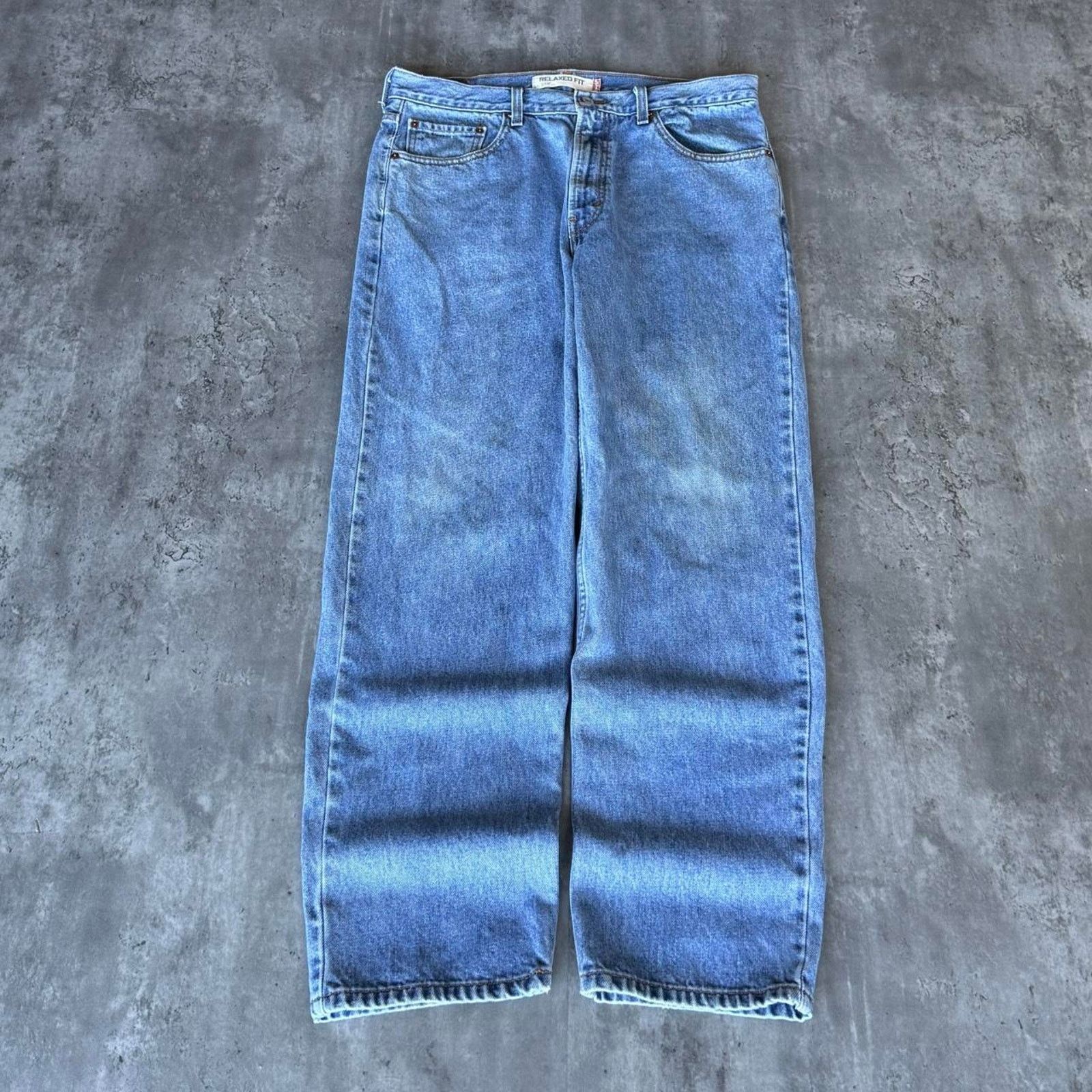 Levi's × Levi's Vintage Clothing Vintage Y2K Levi’s 550 Relaxed Fit Embroidered Denim Jeans Size US 36 / EU 52 - 2 Thumbnail