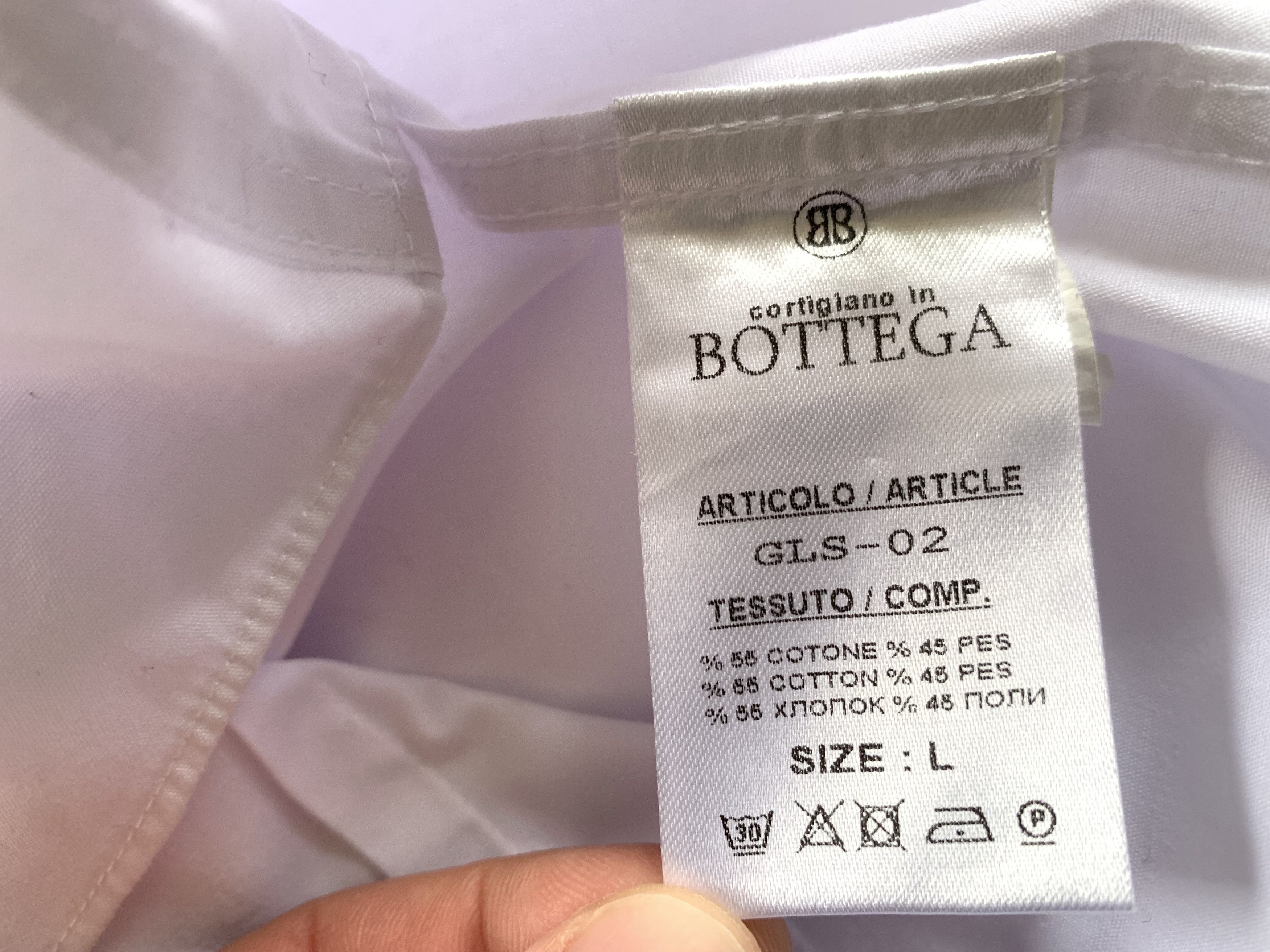 Other Bottega White Cotton Shirt Size US L / EU 52-54 / 3 - 6 Thumbnail