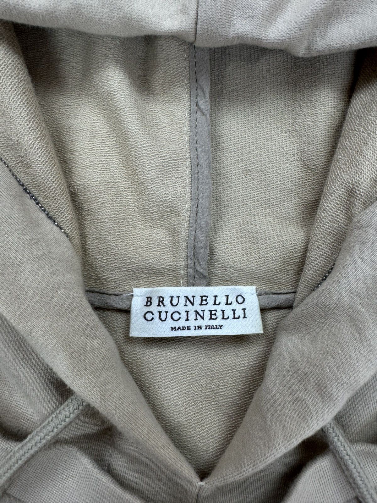 Brunello Cucinelli Brunello Cucinelli hoodie beige pullover Mens size S Size US S / EU 44-46 / 1 - 5 Thumbnail