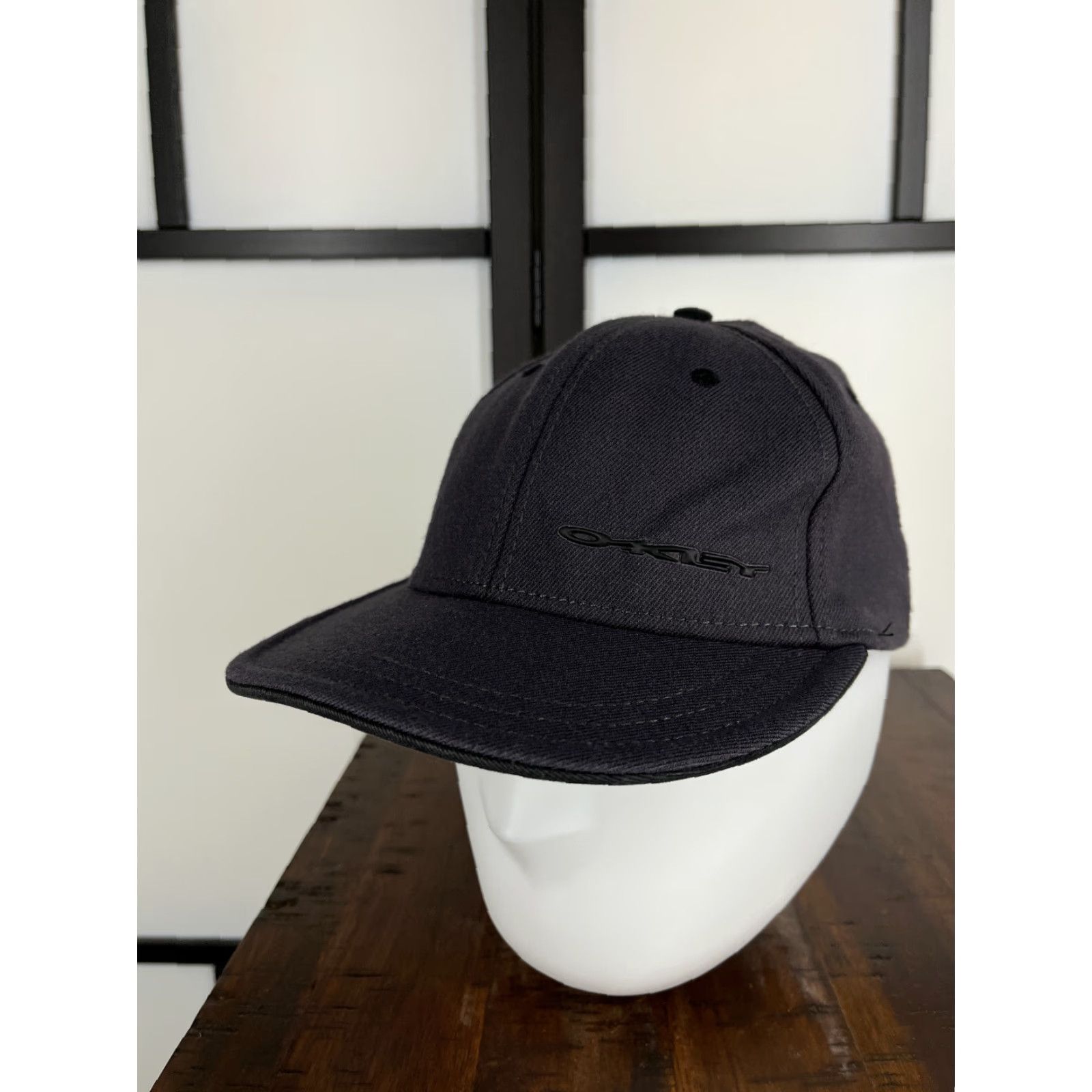 Oakley Oakley Hat Cap Fitted Adult Medium Black A-Flex Wool Acrylic Blend Stretch hat Size ONE SIZE - 4 Thumbnail
