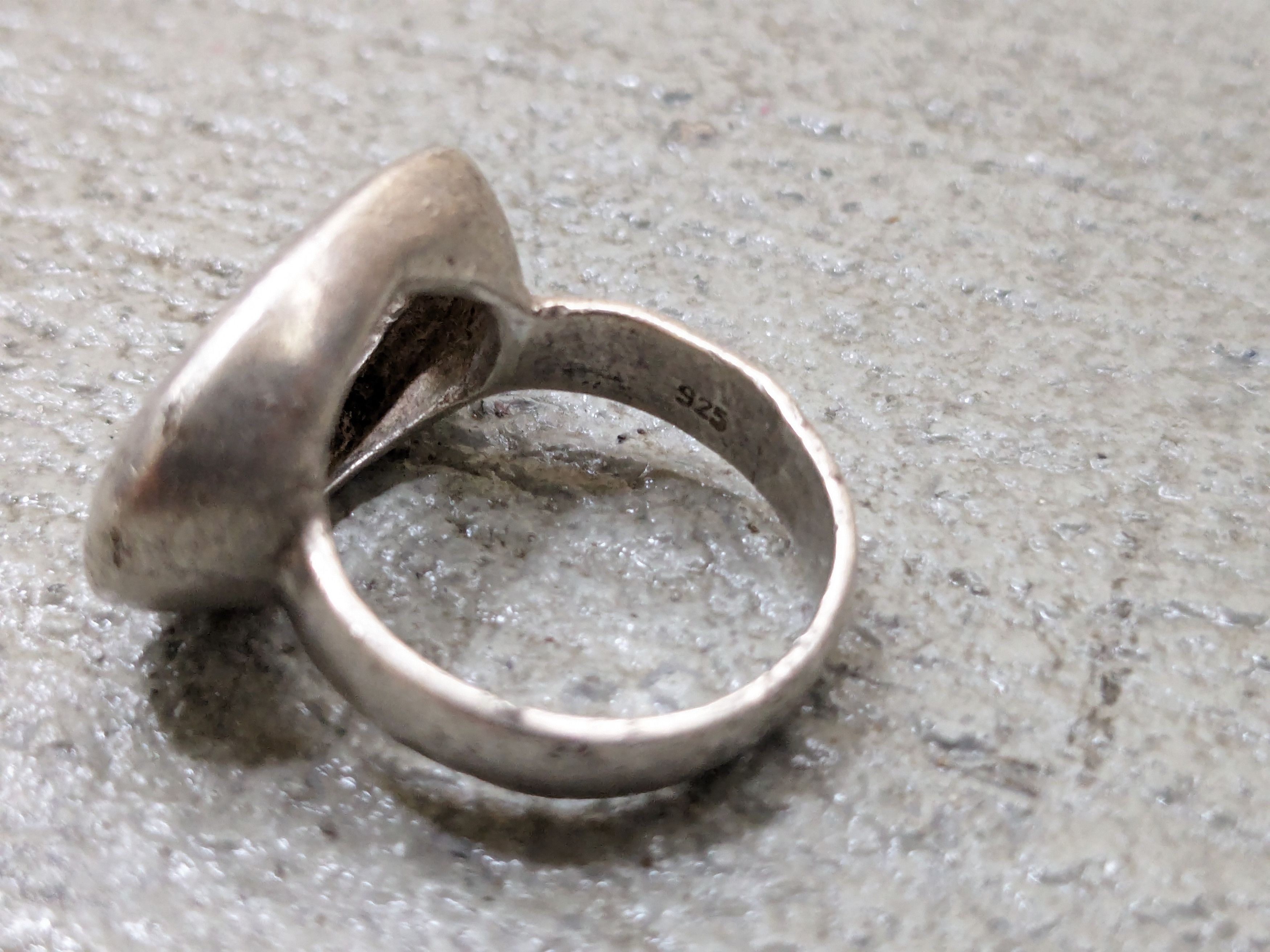 Jewelry Vintage Sterling Silver Ring Size 6.75 Art Deco Mid Century Size ONE SIZE - 7 Thumbnail