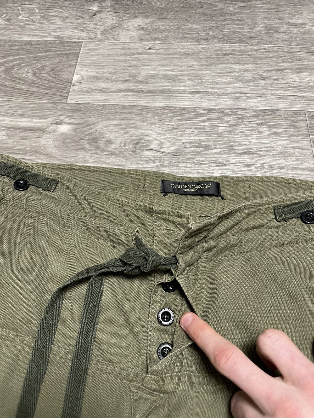 Golden Goose Archive Golden Goose Military Cargo Pants Adjustable Hem Size US 34 / EU 50 - 15 Thumbnail