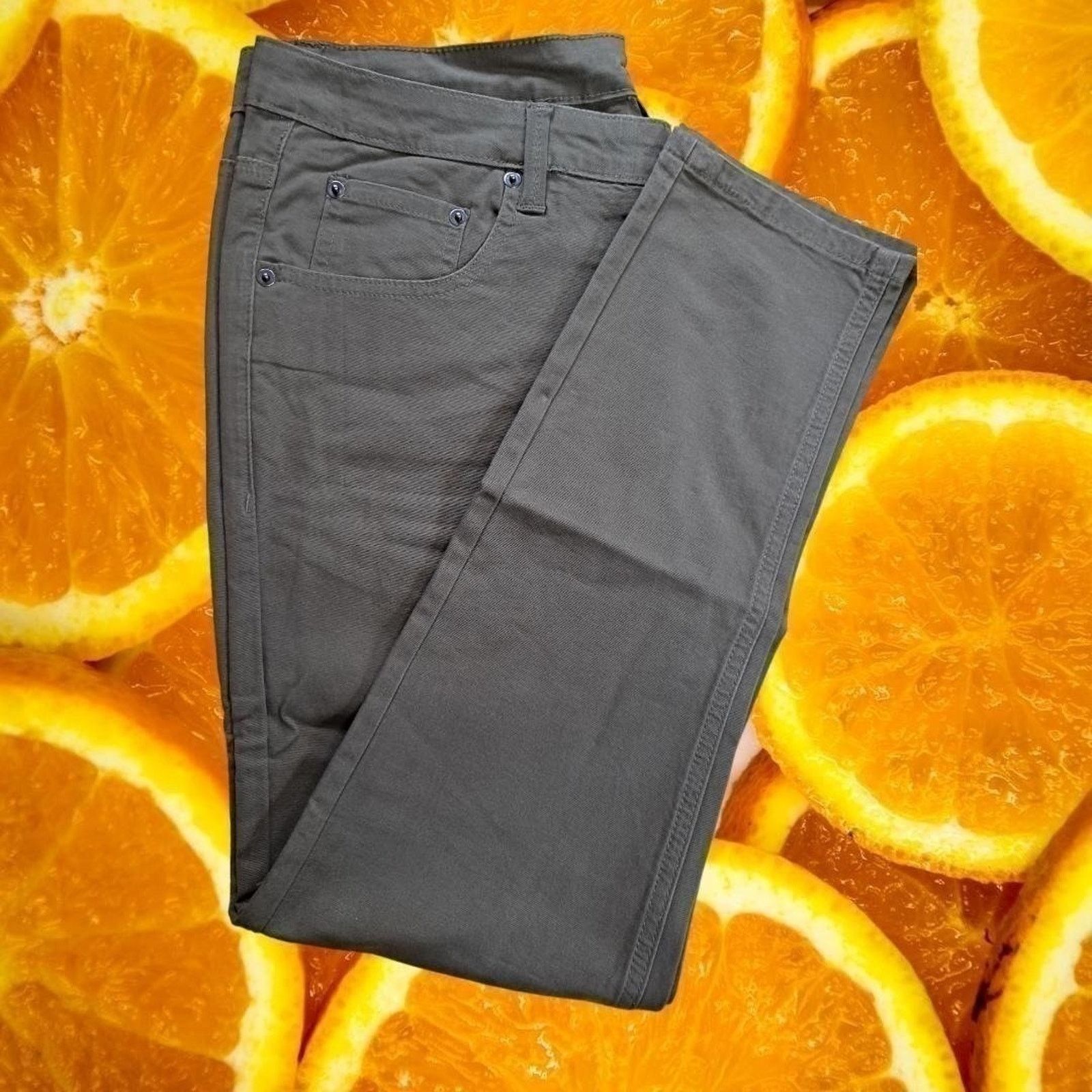 Other Under 510 Olive Green Casual Canvas Pants 34x25 Size US 34 / EU 50 - 1 Thumbnail