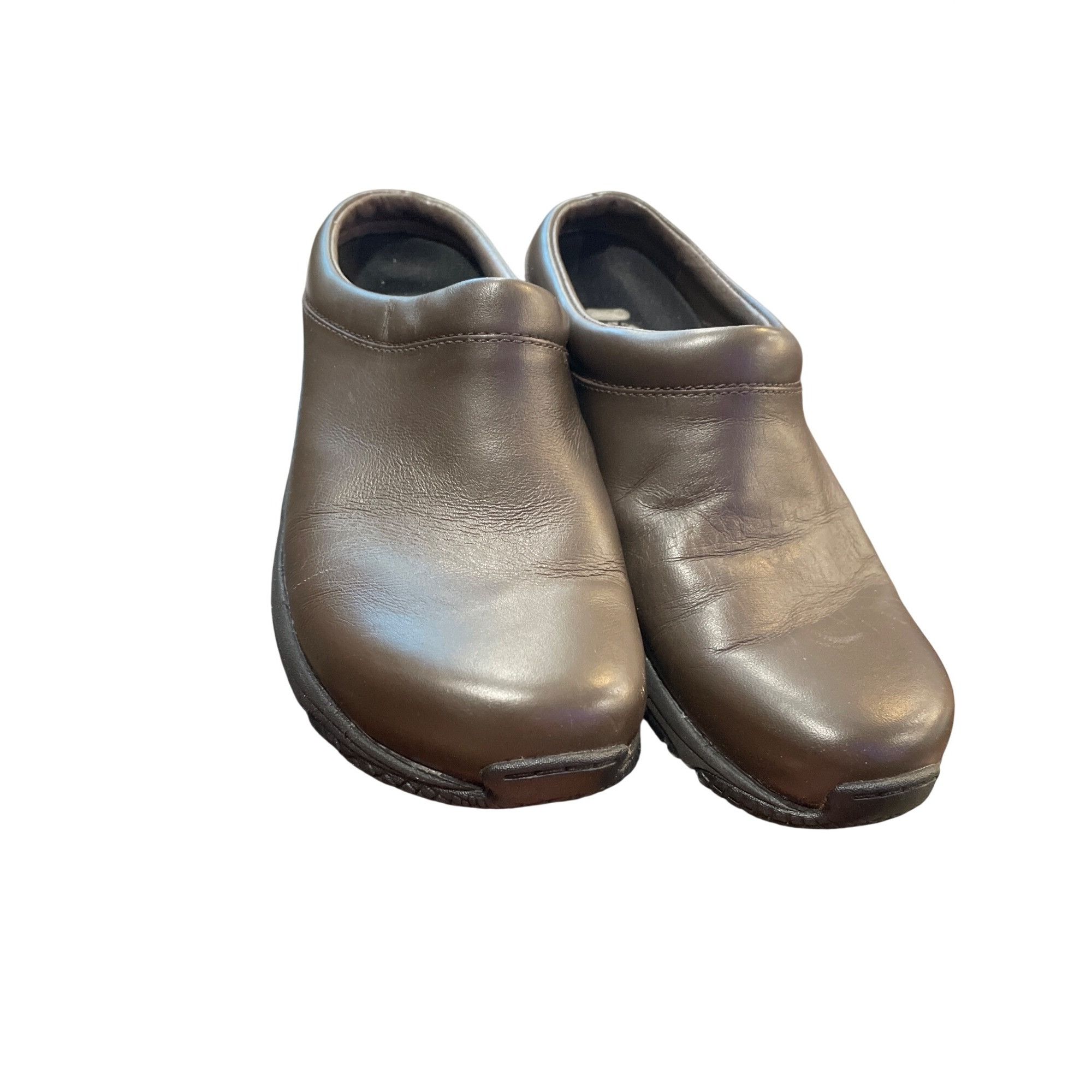 Merrell Merrell Ortholite Foam wms brown leather clogs mules sz 8 SK Size US 8 / IT 38 - 17 Thumbnail