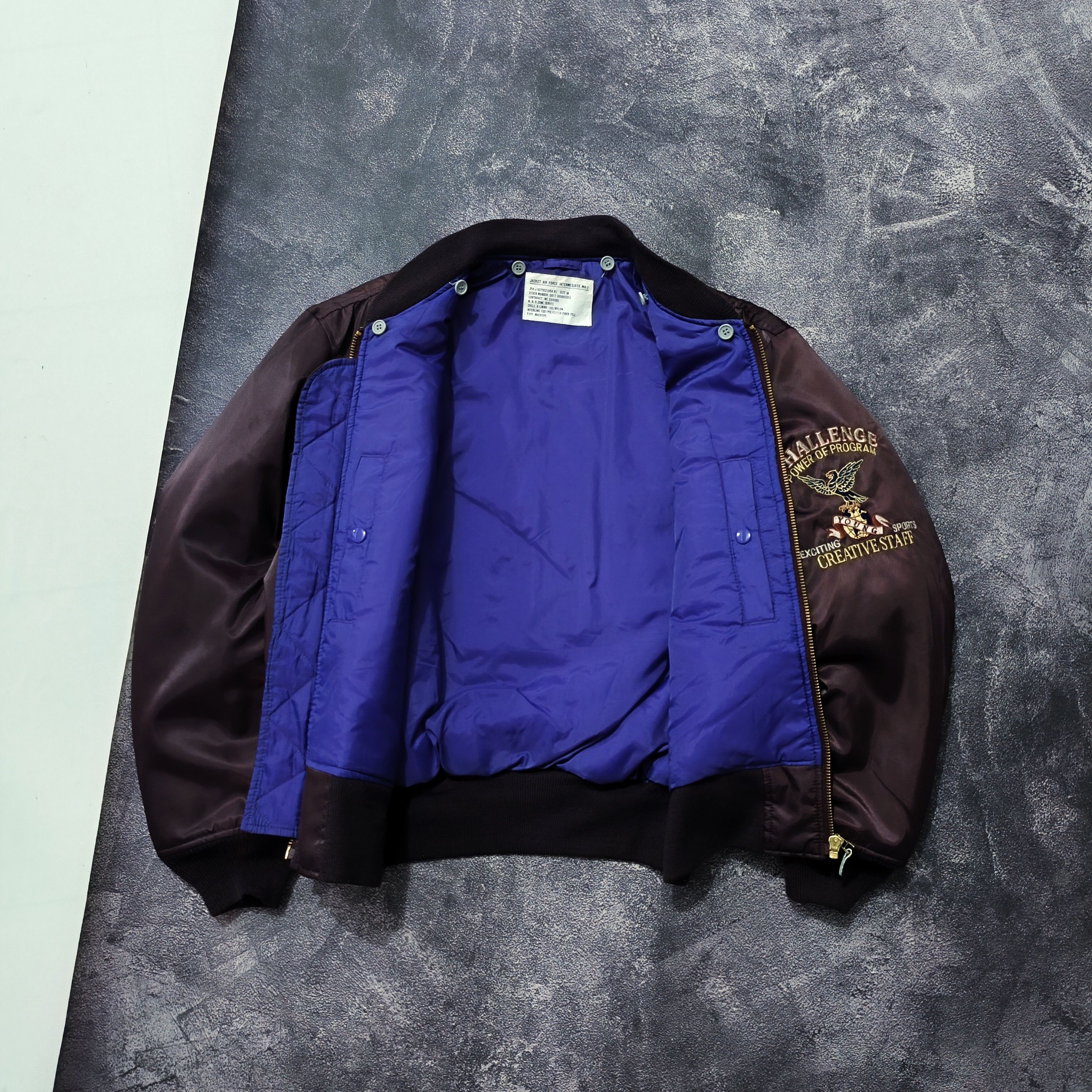 Japanese Brand × Vintage MA 1 Bomber Jacket Size US L / EU 52-54 / 3 - 3 Thumbnail