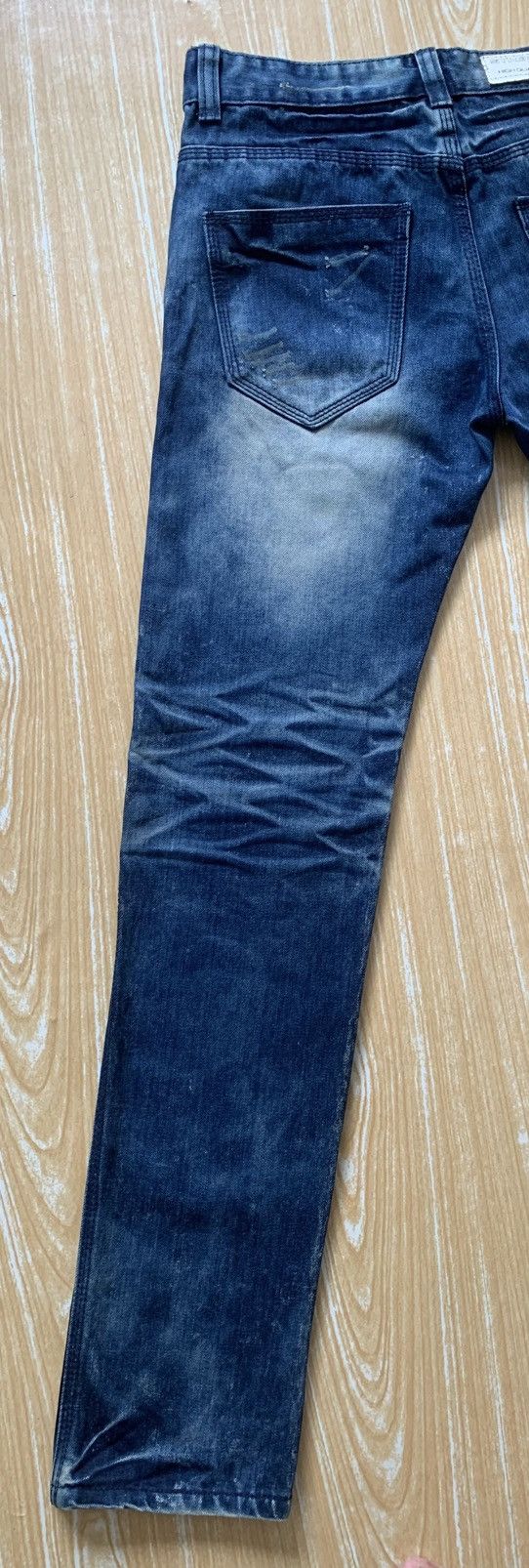 Japanese Brand Street Setup est 2007 Mud Wash Denim Jeans Pants Size US 30 / EU 46 - 12 Thumbnail