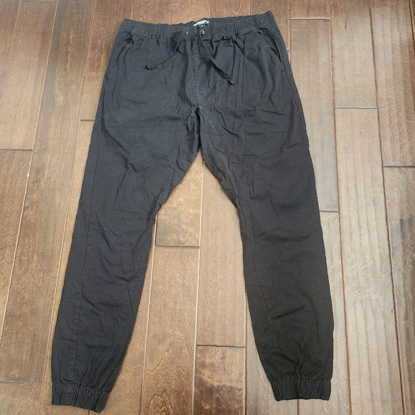 Crooks & Castles Crooks & Castles Jogger Pants Mens Size 38 Black Cargo Pocket Regular Fit Cotton Spandex Streetwear Size US 38 / EU 54 - 2 Thumbnail