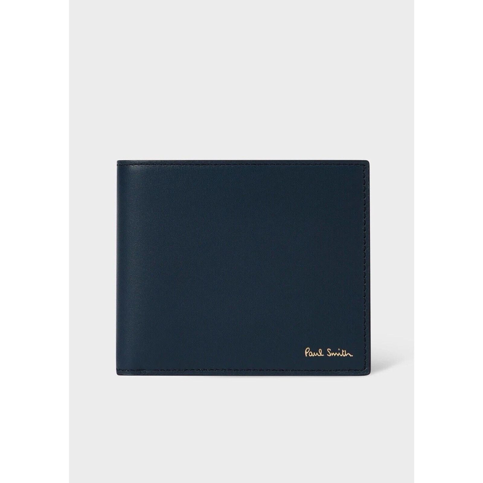 Paul Smith NWT $250 Navy Paul Smith Multi-stripe Leather Wallet. Italy. Size ONE SIZE - 2 Thumbnail
