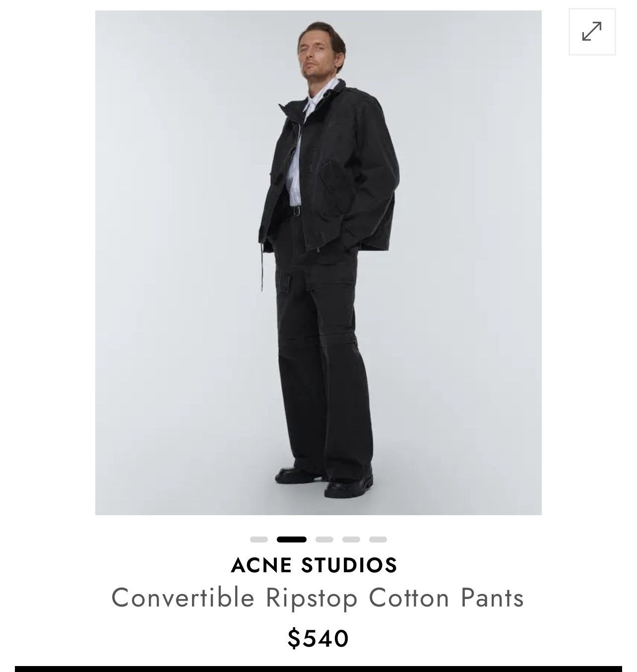 Acne Studios acne convertible cargos ss23 Size US 30 / EU 46 - 1 Thumbnail