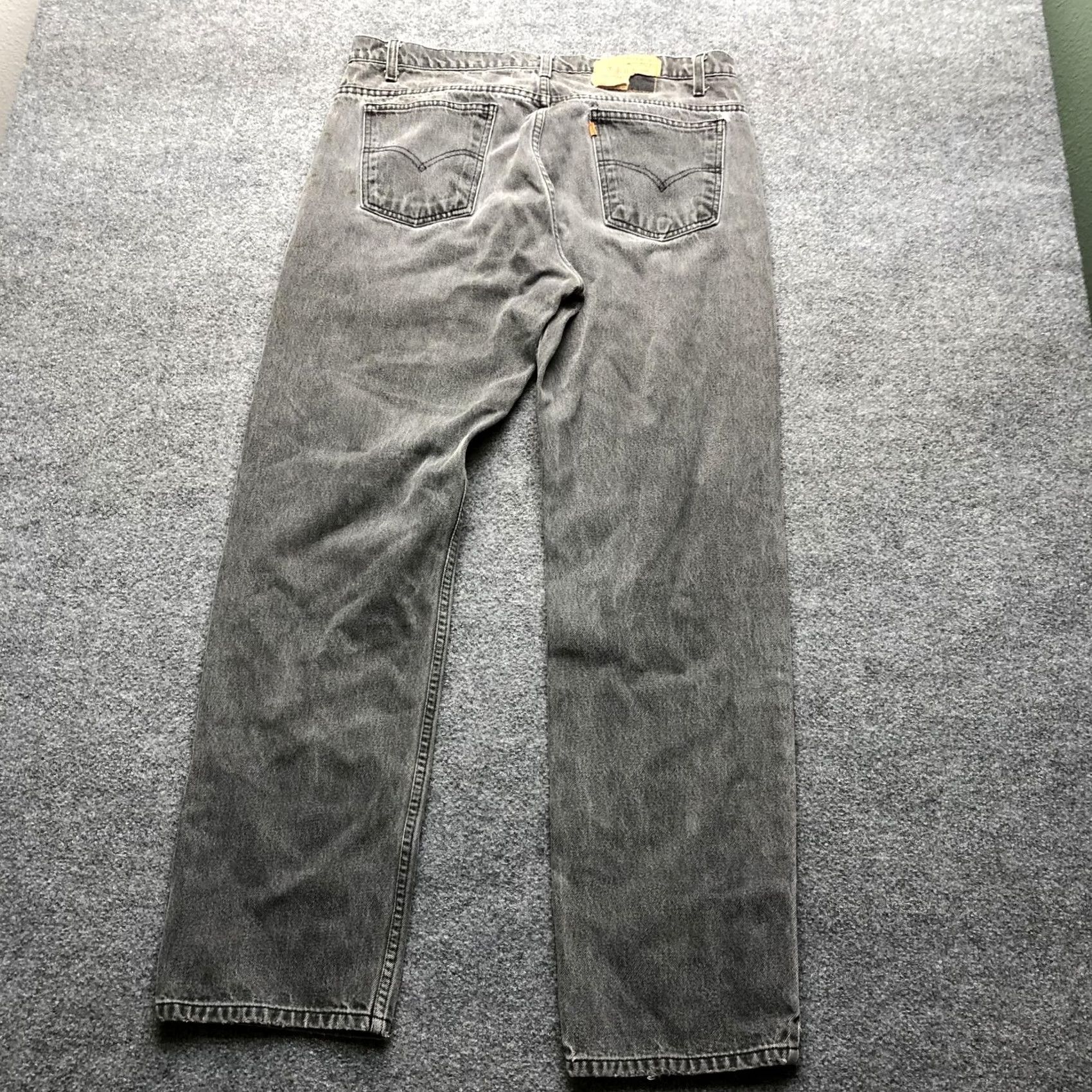 Levi's VINTAGE Levi's 505 Jeans Mens 38x32 Gray Regular Straight Zip Fly Denim Pants Size US 38 / EU 54 - 6 Thumbnail