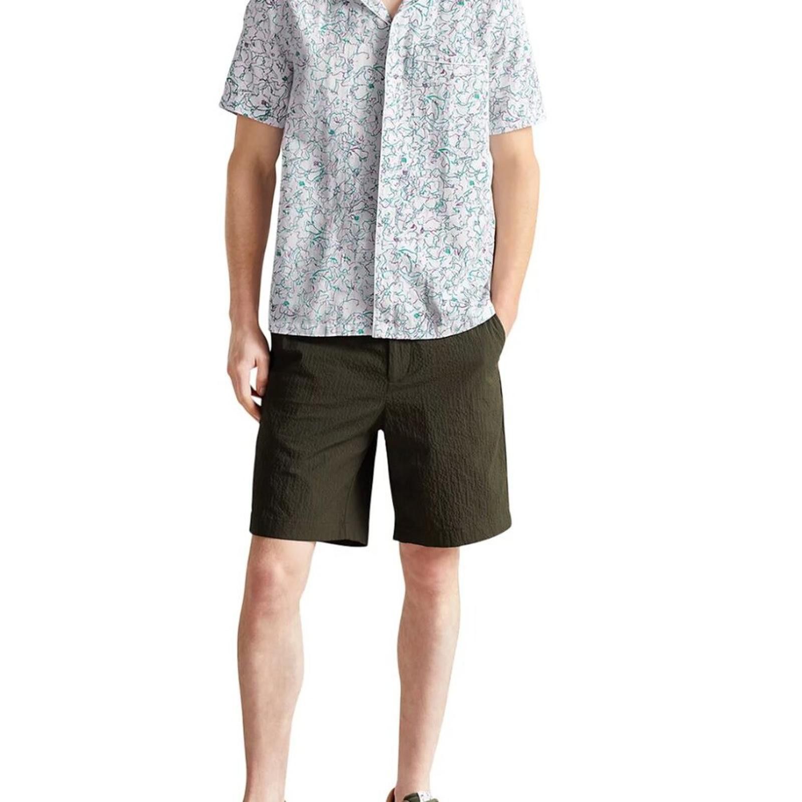 Ted Baker Ted Baker Bartlet Short Sleeve Printed Button-Up Shirt Size US L / EU 52-54 / 3 - 3 Thumbnail