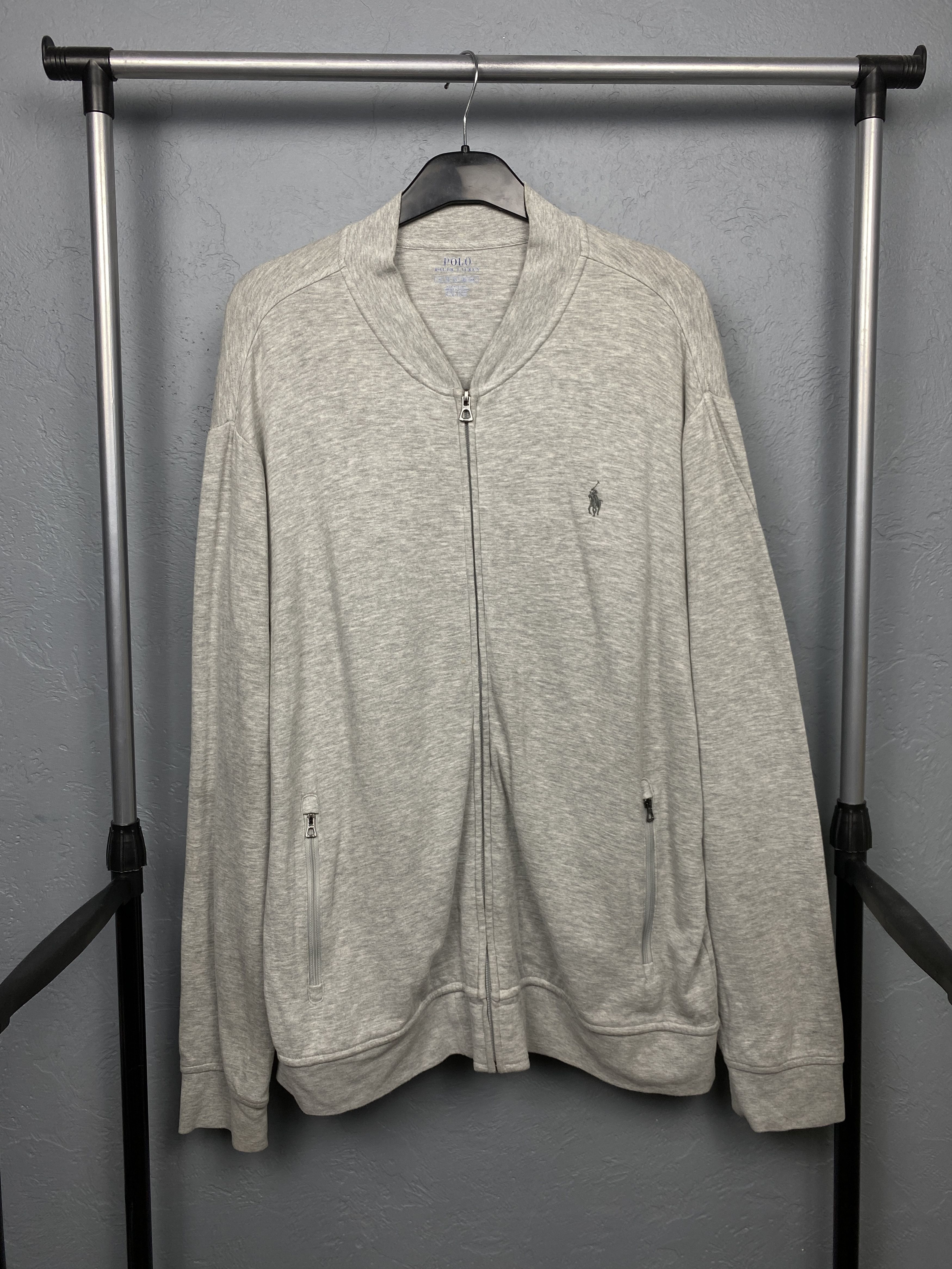 Polo Ralph Lauren Polo Ralph Lauren Vintage Cotton Bomber Jacket Zip Hoodie Size US XL / EU 56 / 4 - 1 Thumbnail