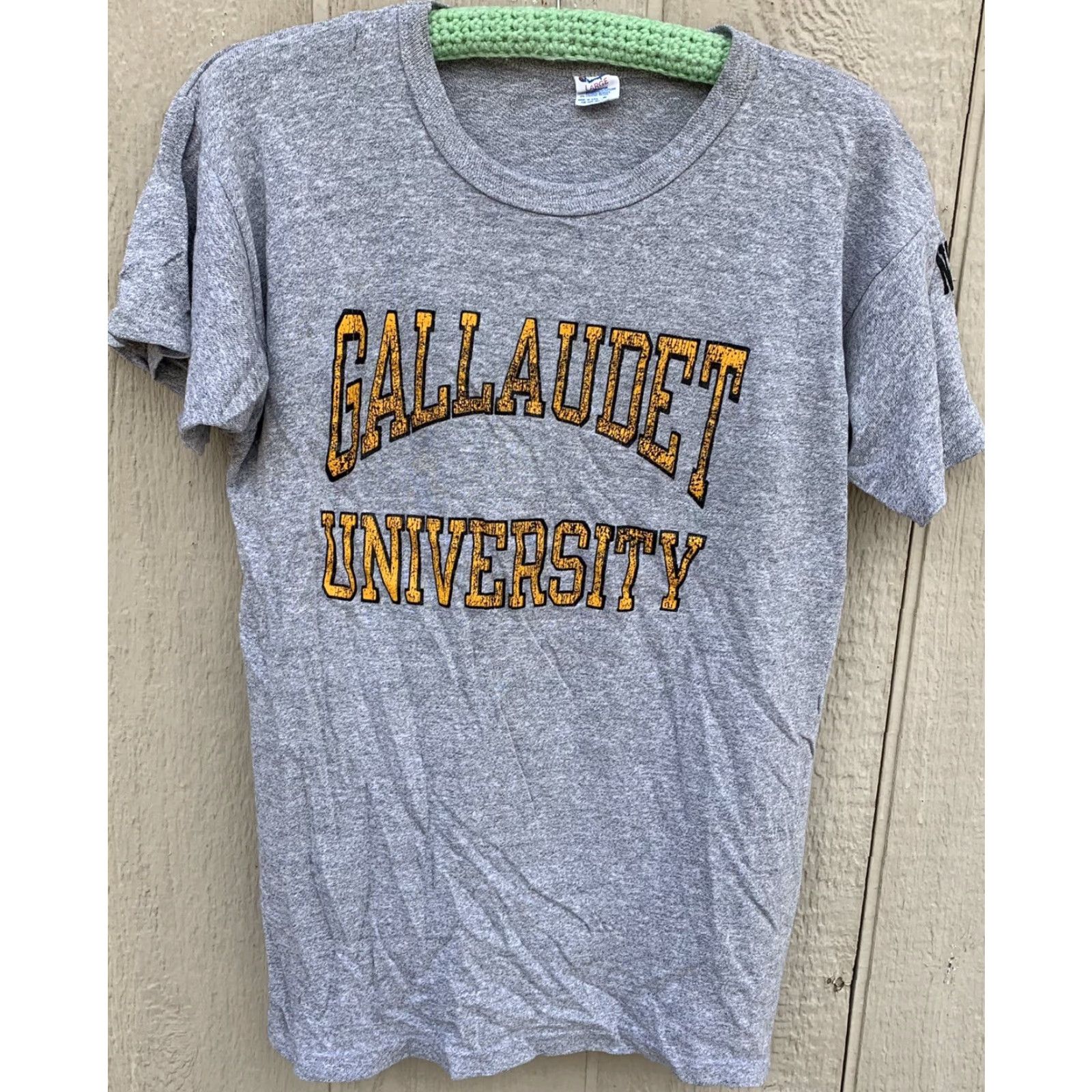Champion VINTAGE Champion T-Shirt Northwest Campus Gallaudet University 80s Logo Graphic Men L Gray Short Sleeve Size US L / EU 52-54 / 3 - 2 Thumbnail