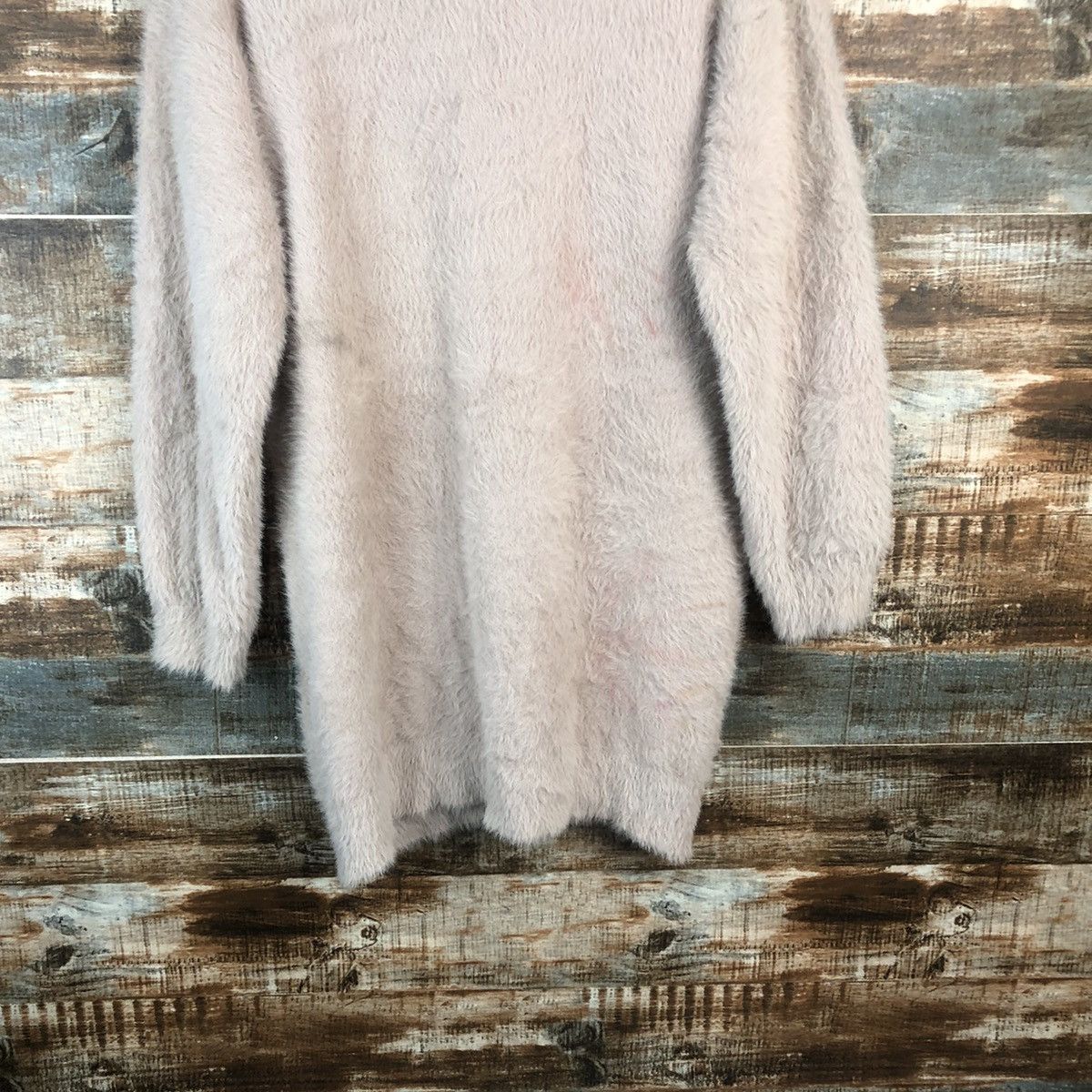 Japanese Brand DL Ingni Brown fur shaggy mohair Cardigan Knitwear #C365 Size M / US 6-8 / IT 42-44 - 14 Thumbnail