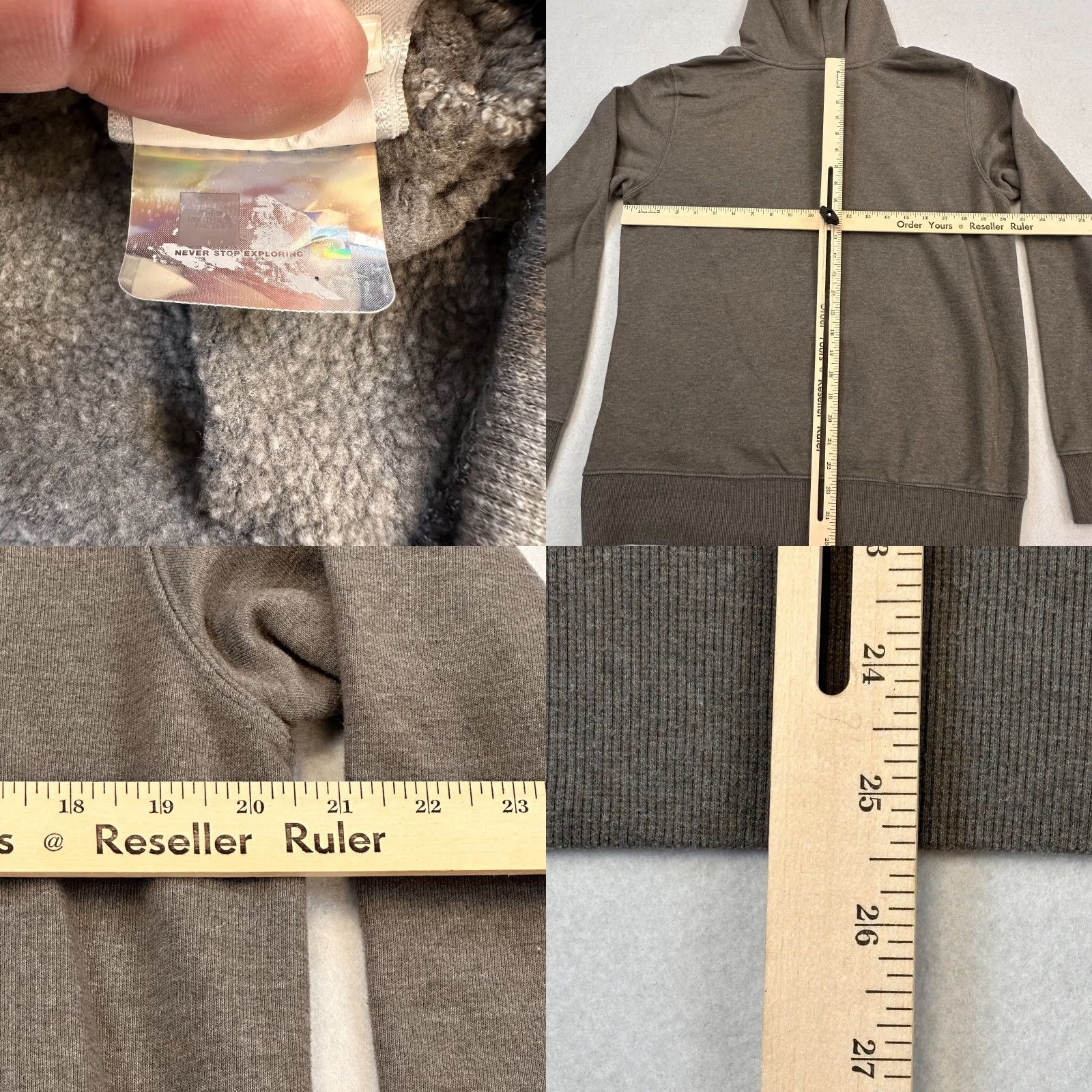 The North Face The North Face Box Logo Mens Medium Hoodie Never Stop Exploring Gray Pullover Size US M / EU 48-50 / 2 - 8 Thumbnail