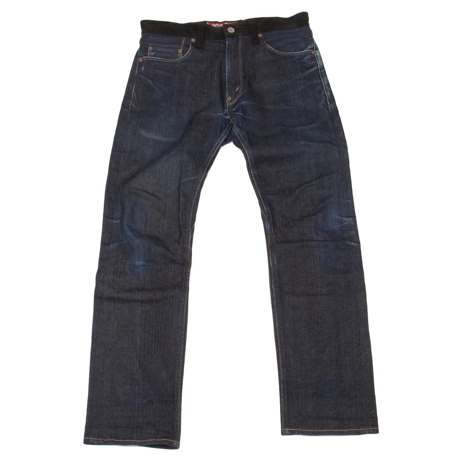 Junya Watanabe Denim with Corduroy and Leather Pockets in Indigo Black XS Size US 30 / EU 46 - 1 Thumbnail