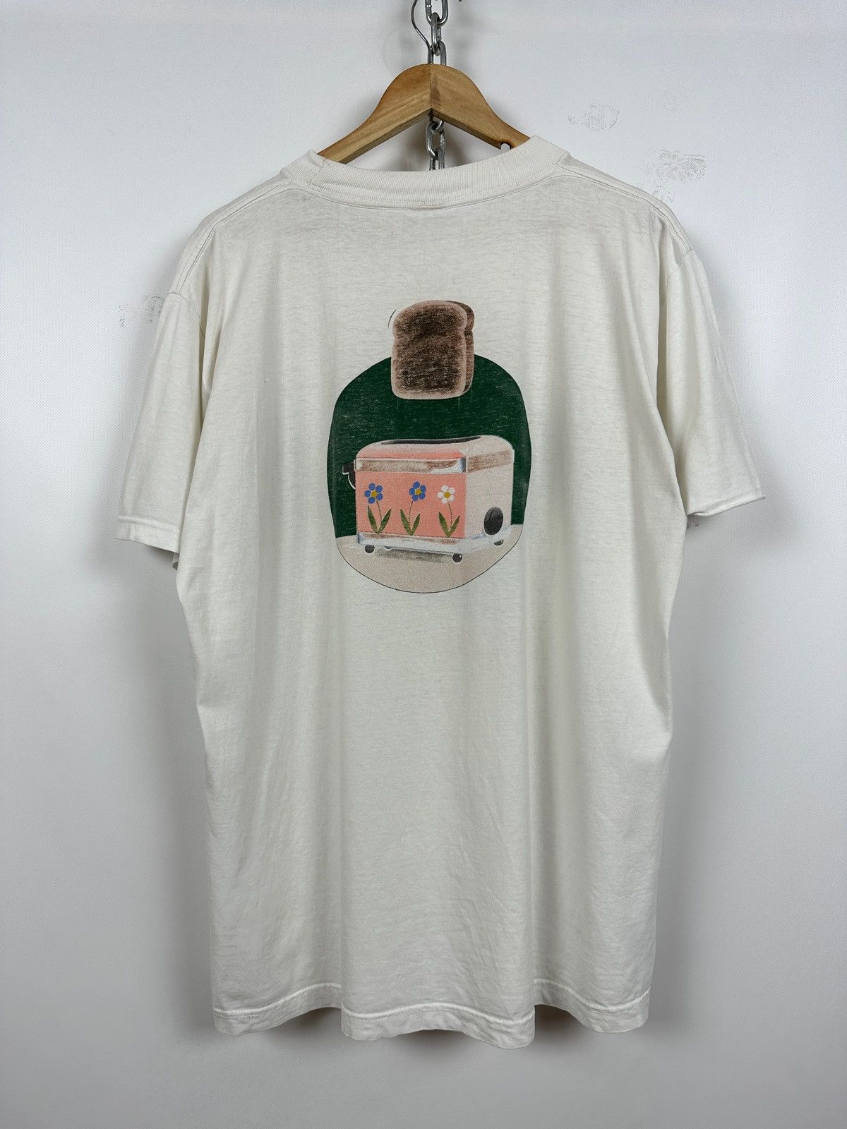 Cartoon Network 1989 Vintage Wallace & Gromit Crackin Toast T-Shirt Size US XL / EU 56 / 4 - 2 Thumbnail