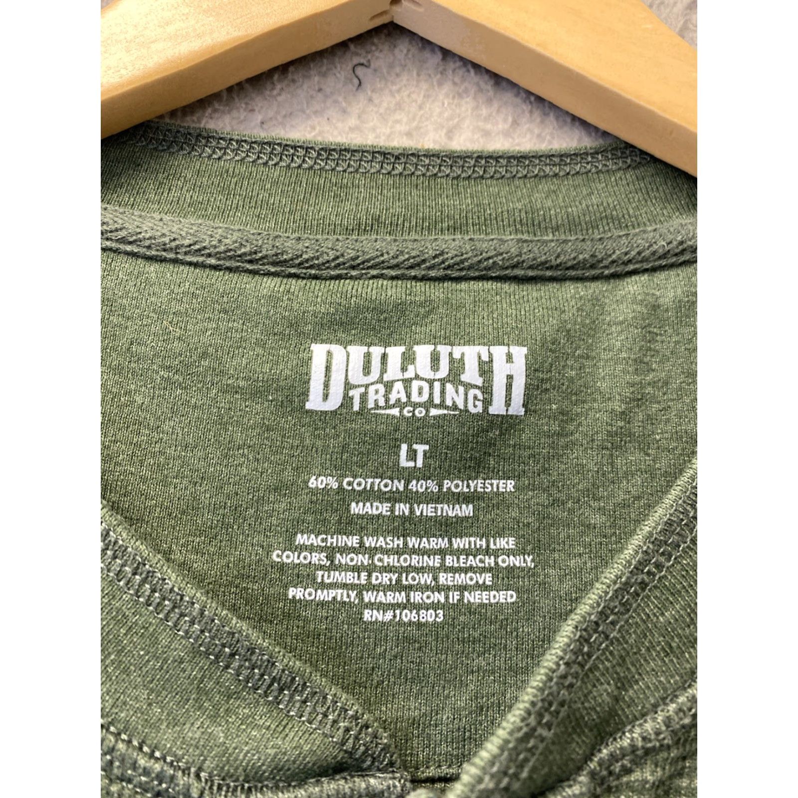 Vintage Duluth Green Henley Thermal Long Sleeve Sweater Mens LT /108-59 Size US L / EU 52-54 / 3 - 4 Thumbnail