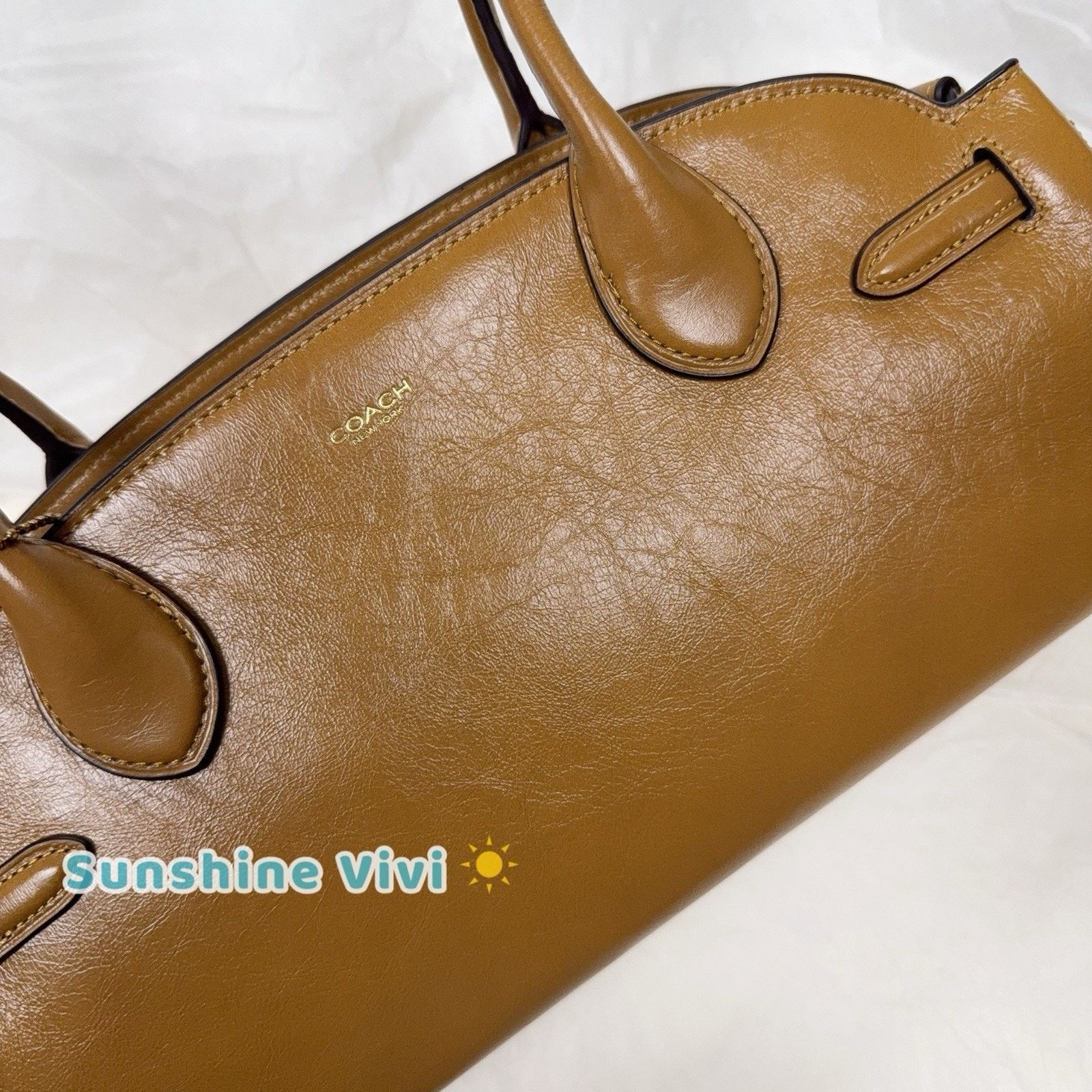 Coach NWT COACH Empire Carryall Bag 34 Brass/Honey Brown CAM03 Size ONE SIZE - 2 Thumbnail