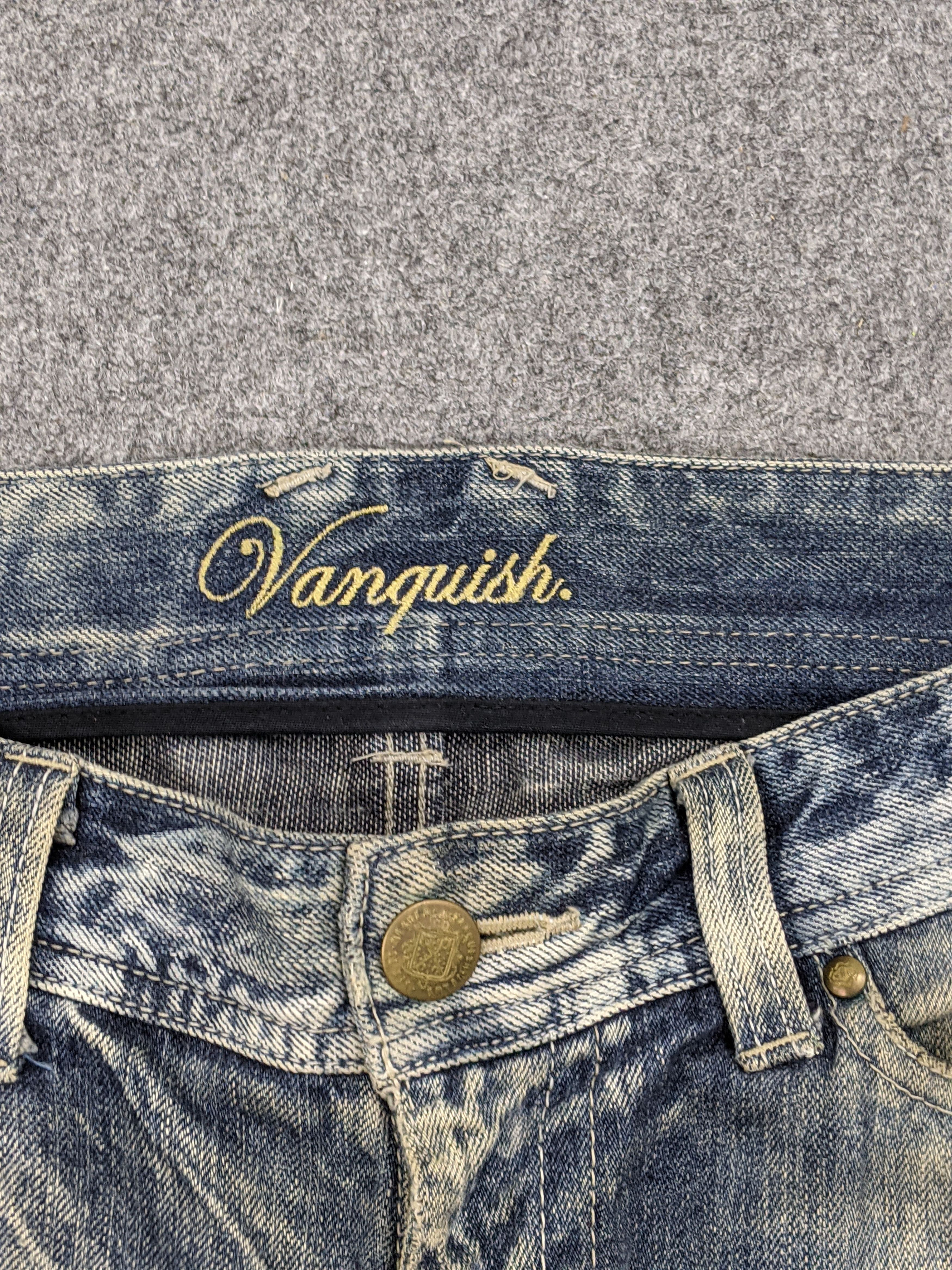 Vanquish Vanquish Flared Bootcut Faded Distressed Denim DJ0012Z Size US 35 - 8 Thumbnail
