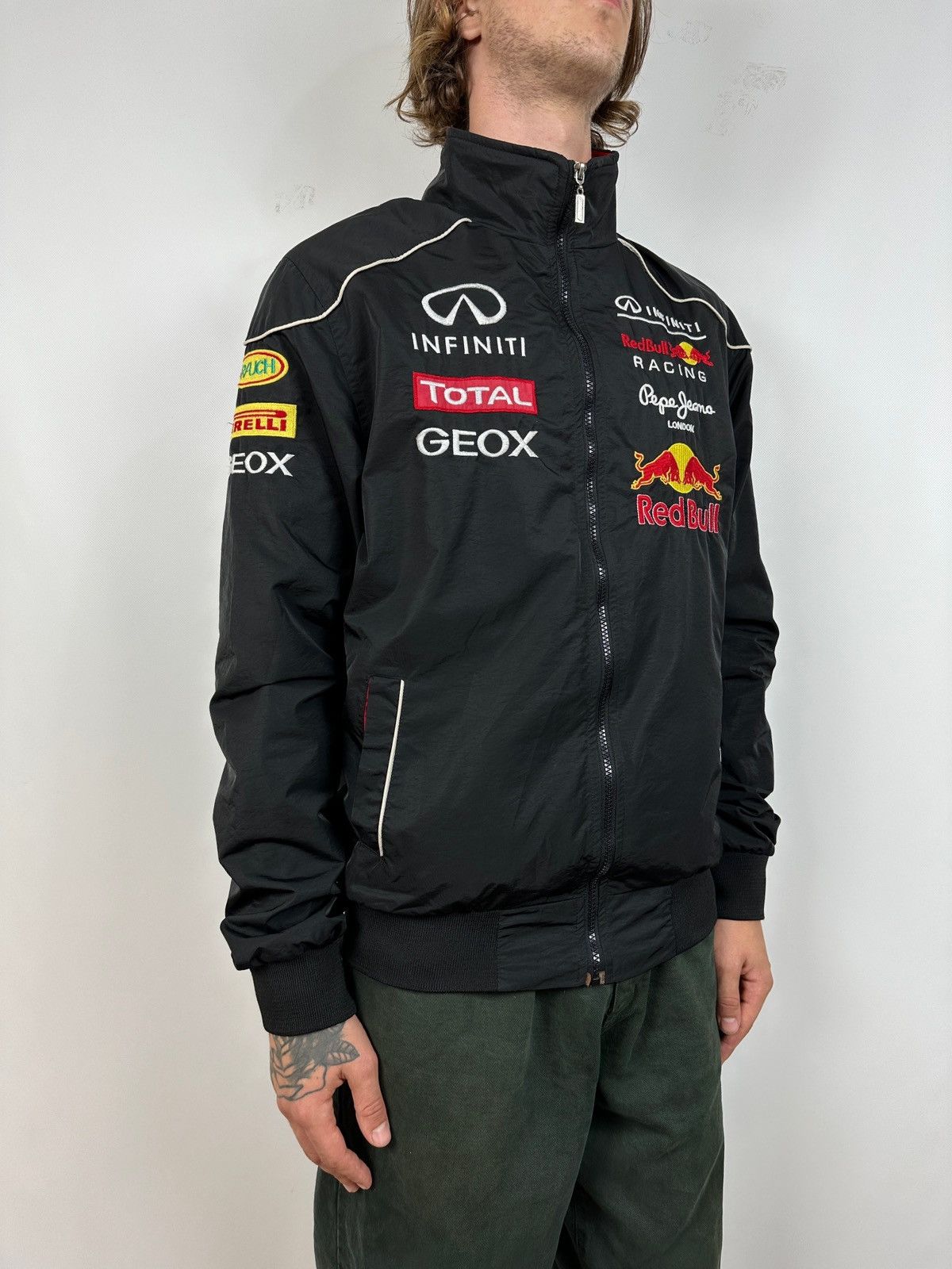Red Bull Vintage Infinity Red Bull Pepe Jeans Light Racing Jacket Size US XL / EU 56 / 4 - 3 Thumbnail