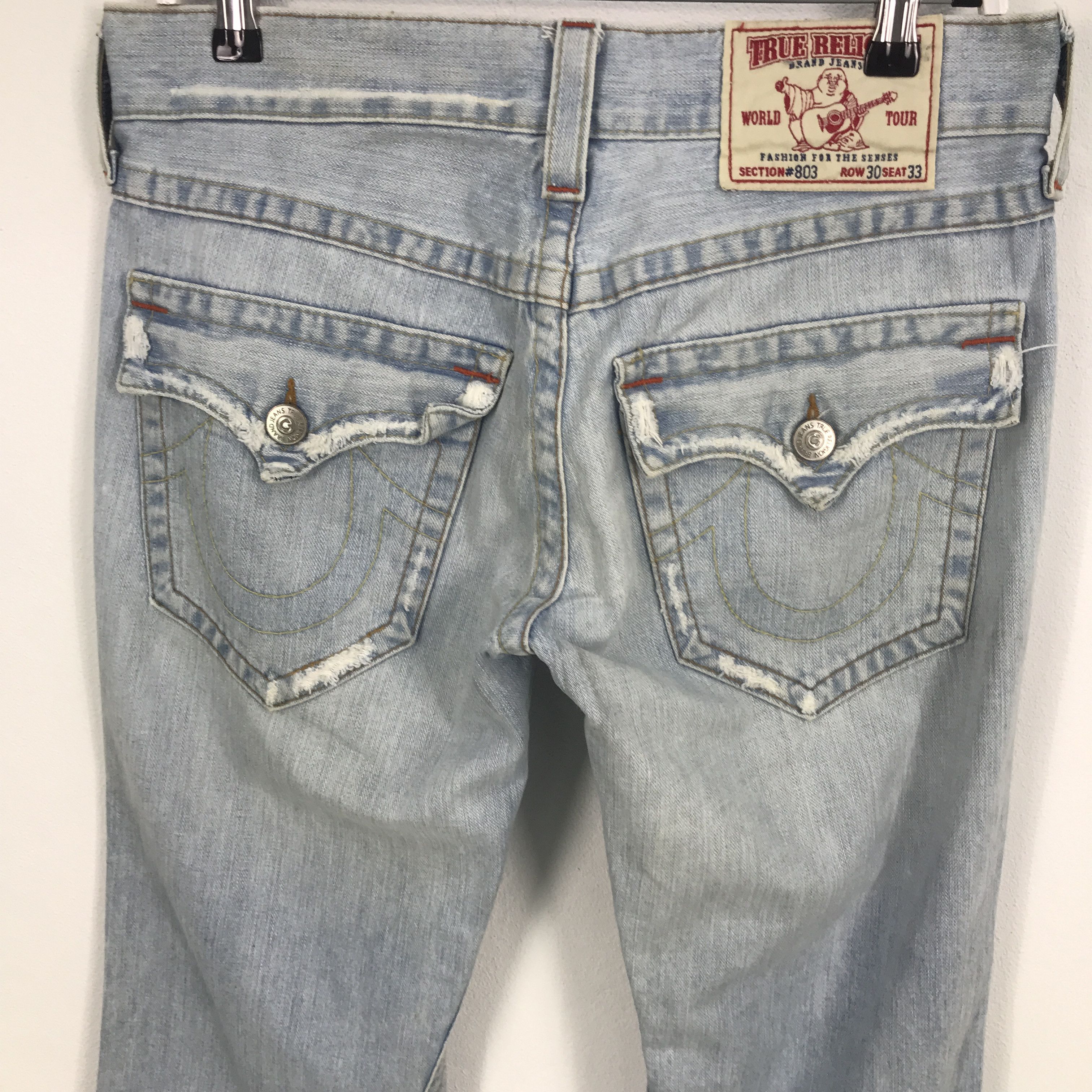 True Religion Rare True Religion distressed Light wash denim pants Size US 30 / EU 46 - 6 Thumbnail