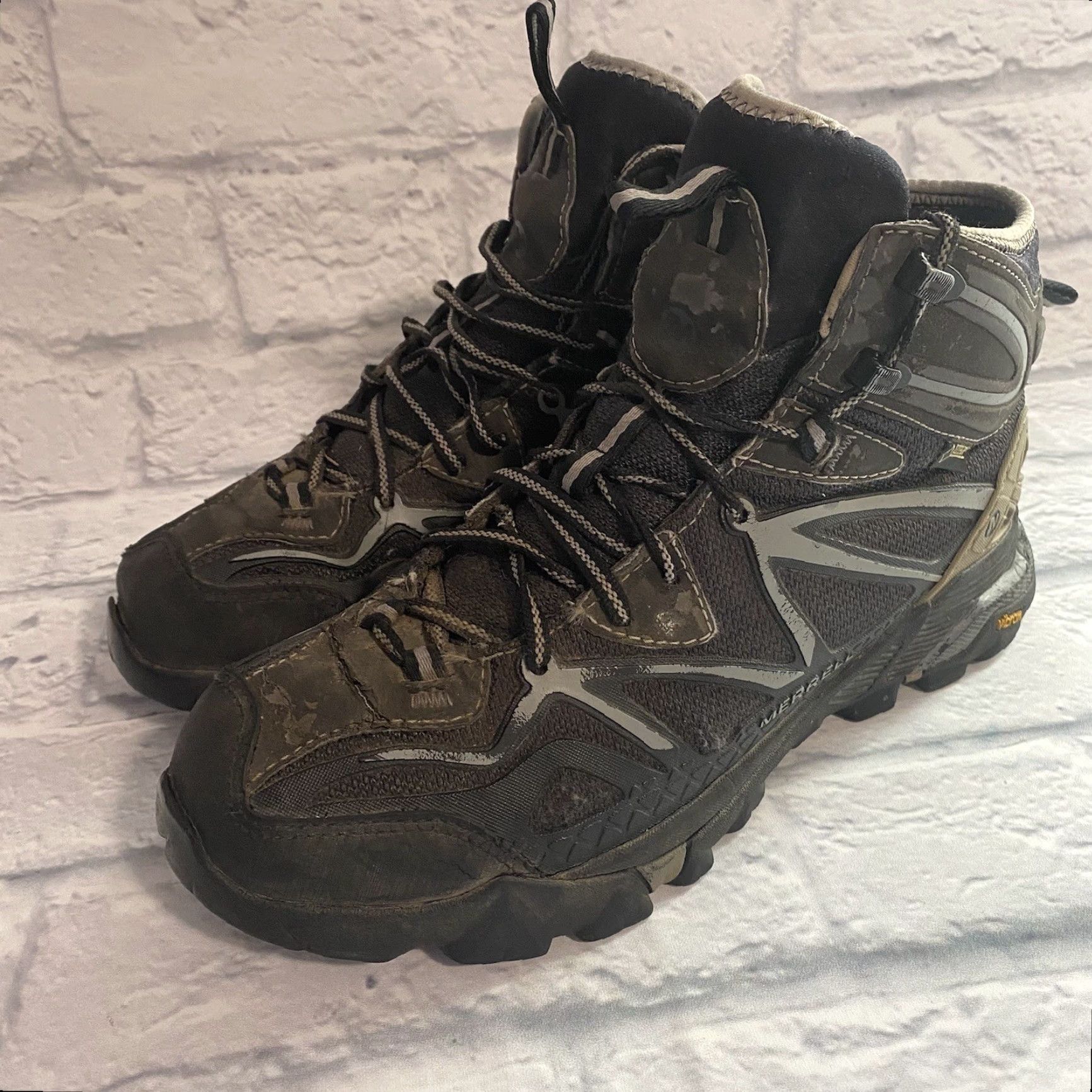 Merrell Merrell J65021 Tahr Mid Waterproof Black/Wild Dove Mens Size 8 Hiking Boots Size US 8 / EU 41 - 3 Thumbnail