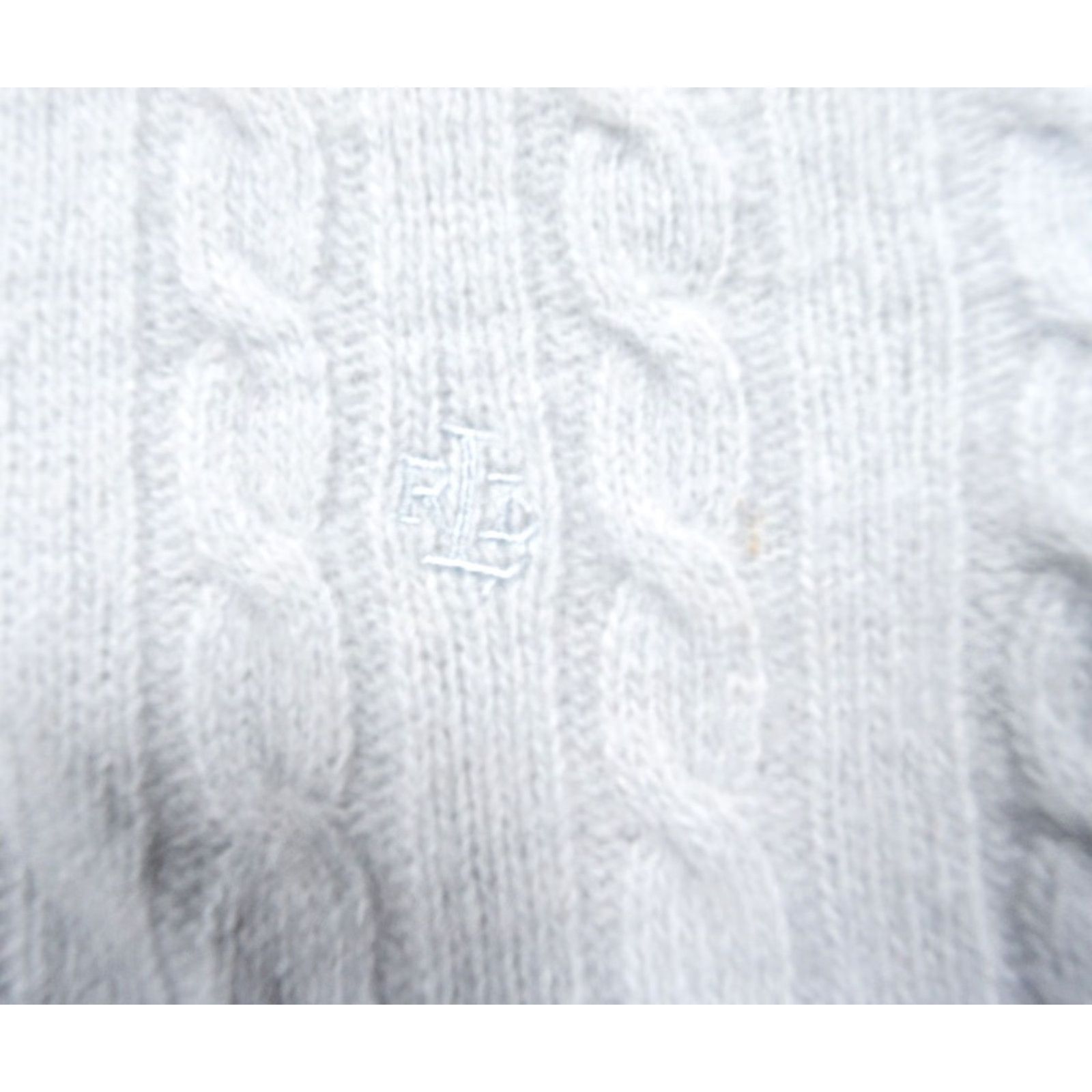 Ralph Lauren VINTAGE Lauren Ralph Lauren Sweater Womens Small Blue Cable Knit Full Zip Wool Angora Size S / US 4 / IT 40 - 3 Thumbnail