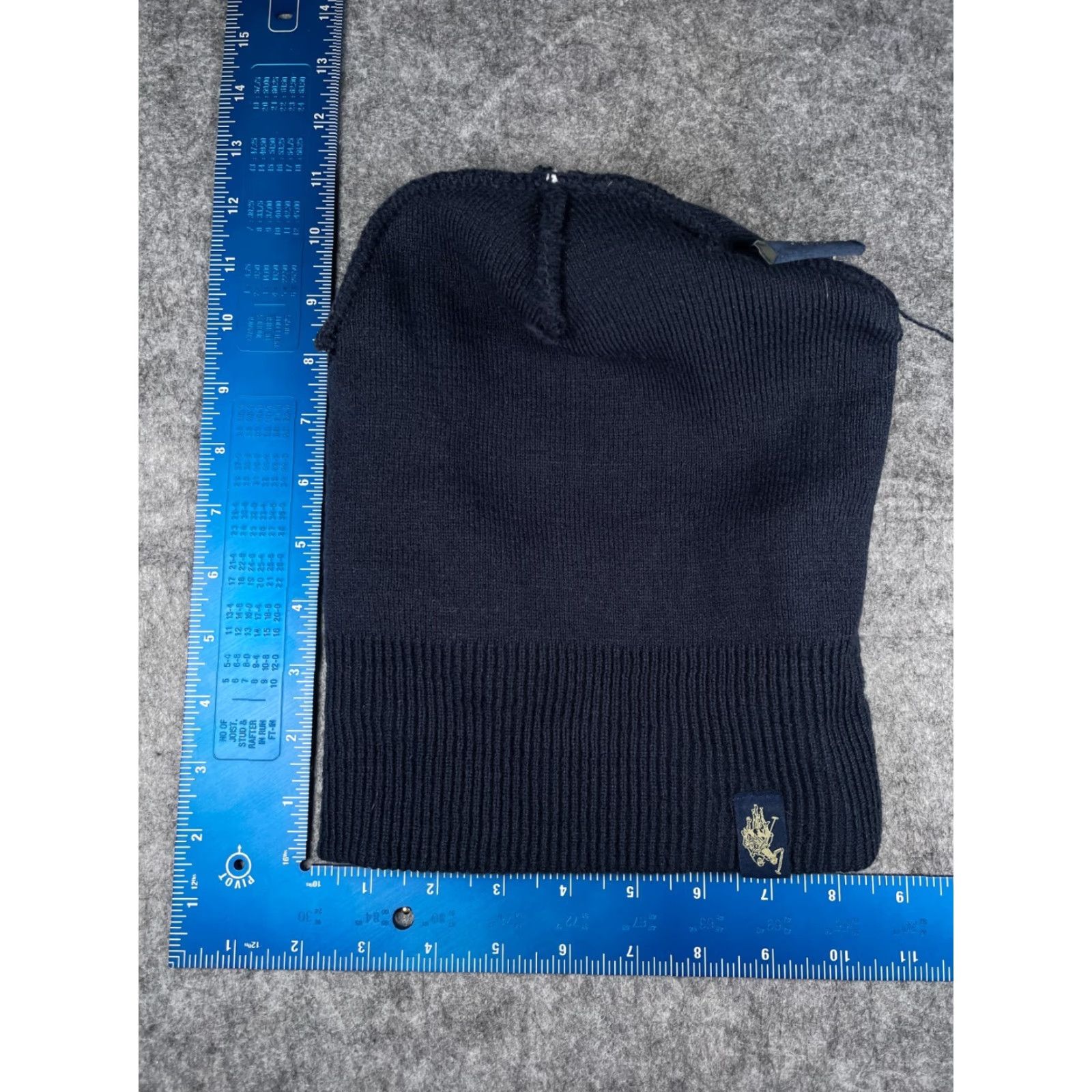 Vintage US Polo ASSN Beanie Toque Adult One Size Blue Gray Stripe Knit Polyester Pony Size US M / EU 48-50 / 2 - 6 Thumbnail