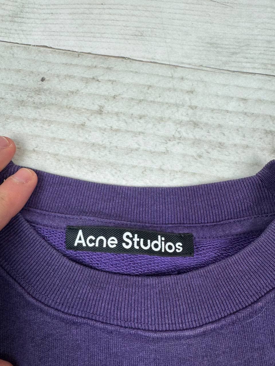 Acne Studios Acne Studios Crew Neck Sweatshirt Oversized Electric Purple Size US S / EU 44-46 / 1 - 7 Thumbnail