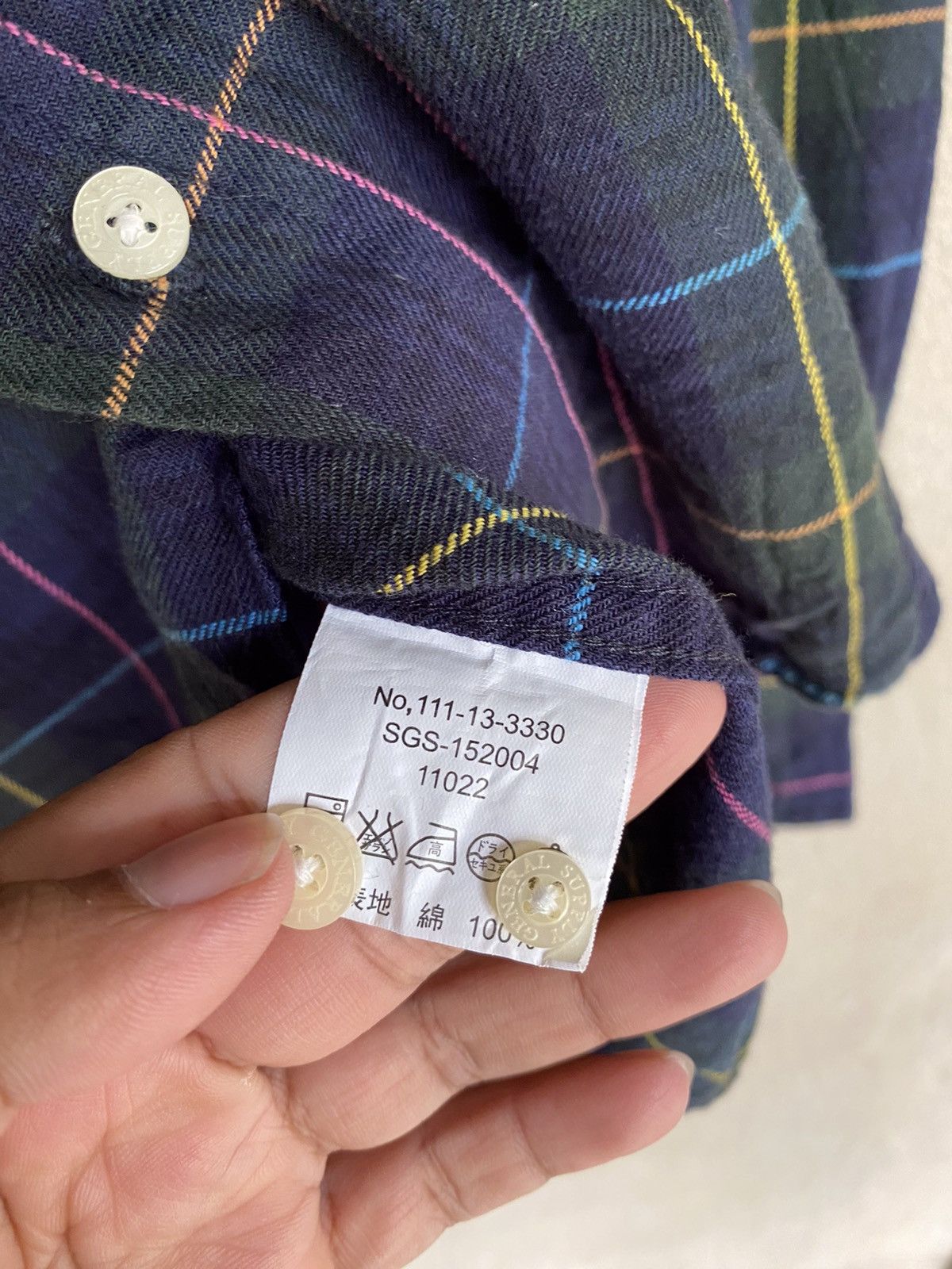 SHIPS Japanese Brand Ships Rare Design Flannel Shirt Button Up Size US M / EU 48-50 / 2 - 5 Thumbnail