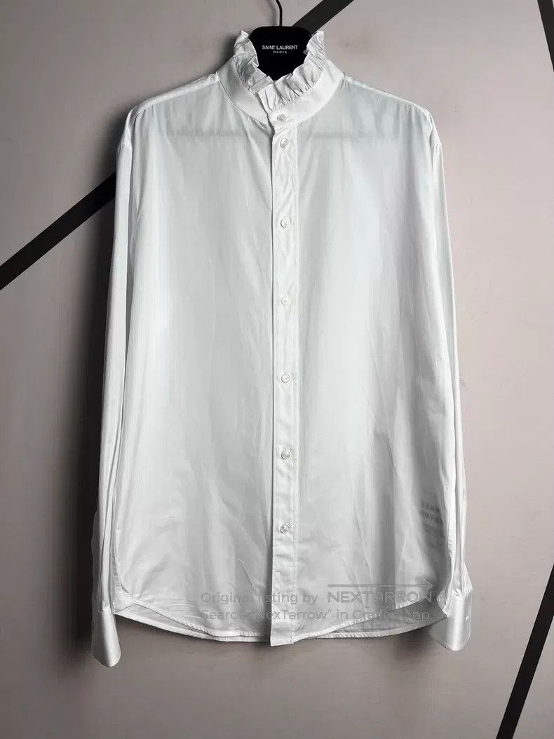 Celine CELINE White Lotus Collar Shirt i Size S / US 4 / IT 40 - 1 Thumbnail