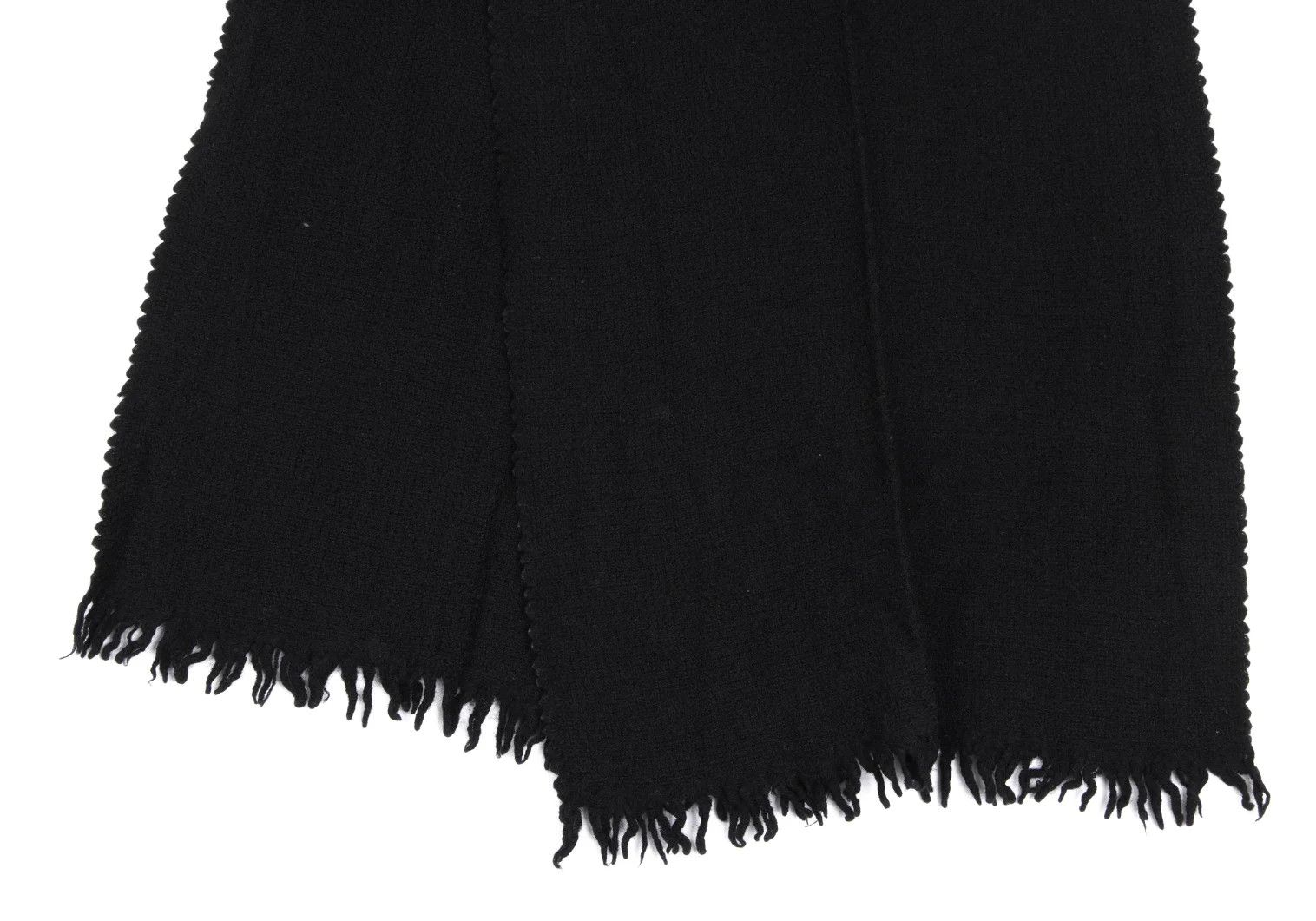 Dolce & Gabbana Wool Fringe Stole in Black Size ONE SIZE - 3 Thumbnail