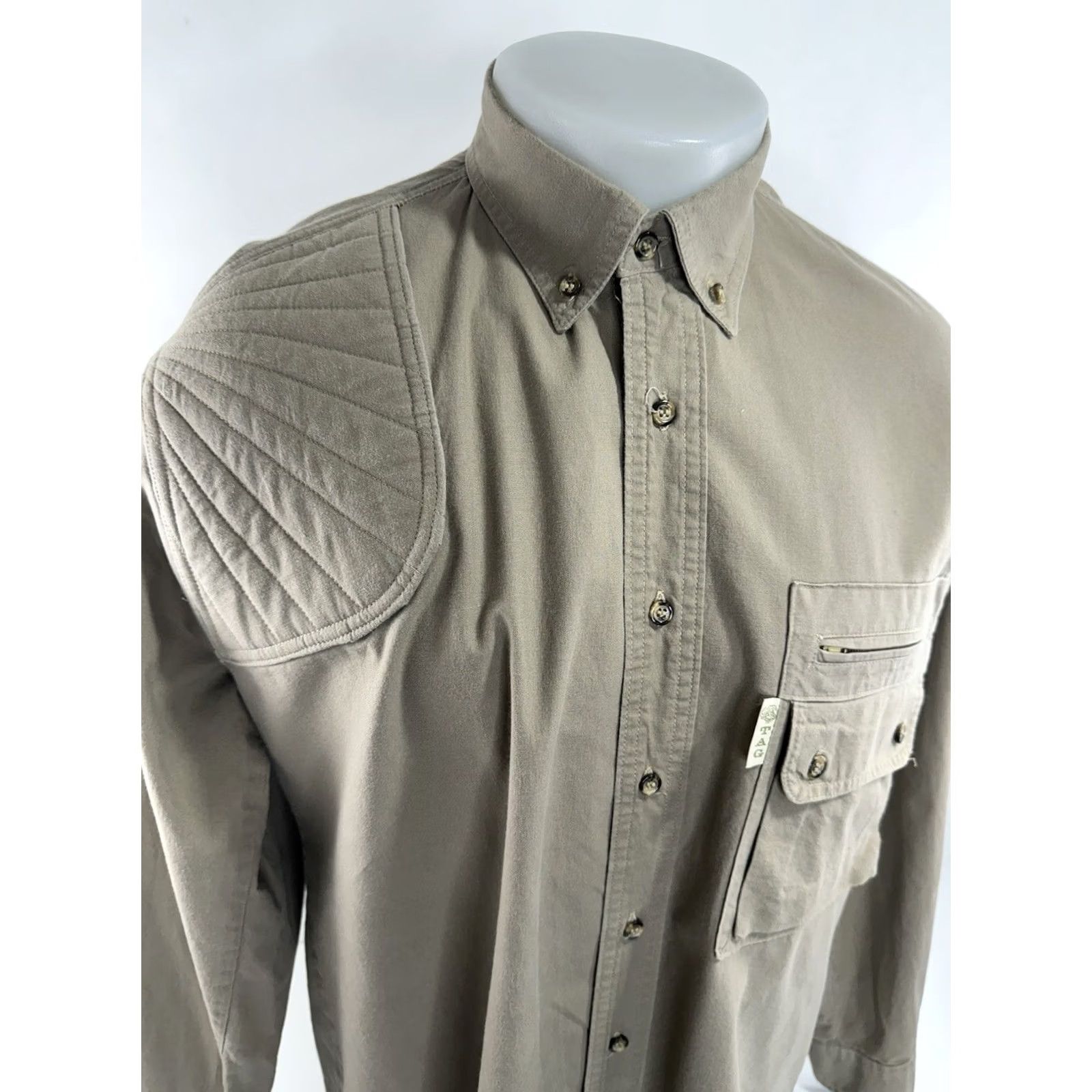 Vintage TAG SAFARI Padded Shoulder Mens L Safari Hunting Bush Shirt Size US L / EU 52-54 / 3 - 2 Thumbnail