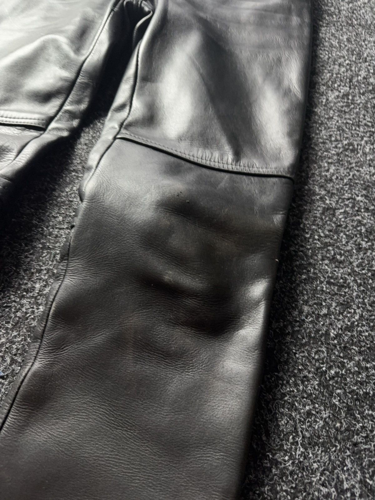 Leather Y2K Vintage Leather Pants Opium Style Alt Biker USA Rare Size US 28 / EU 44 - 6 Thumbnail