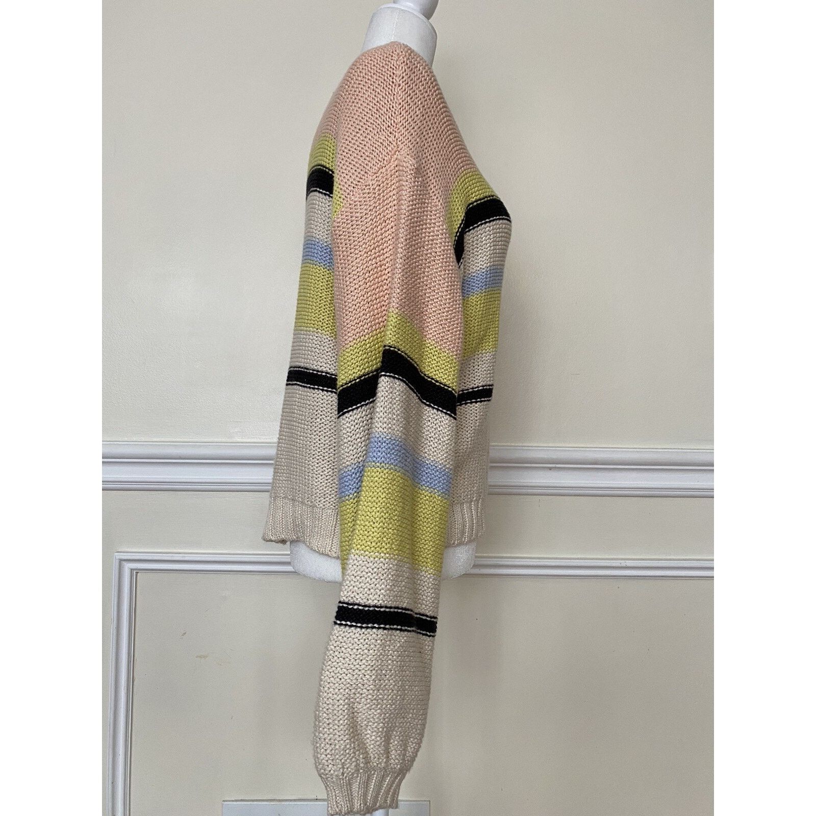 Billabong Billa Bong Seeing Stripes Sweater pink/yellow A003021 Size M / US 6-8 / IT 42-44 - 5 Thumbnail