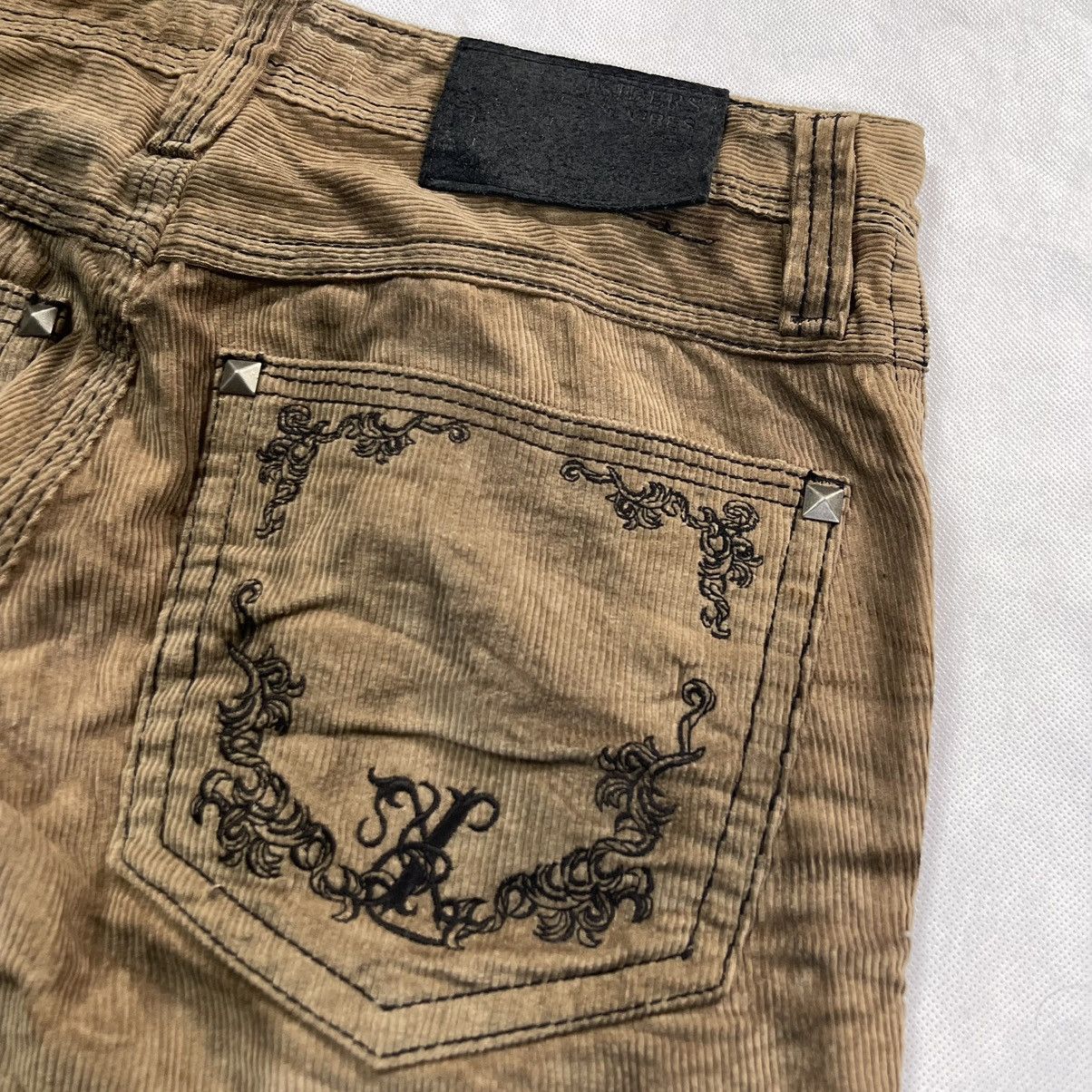 GOSTAR DE FUGA Xfrm Claw Mark Raw Motif Corduroy Pant Size US 29 - 12 Thumbnail